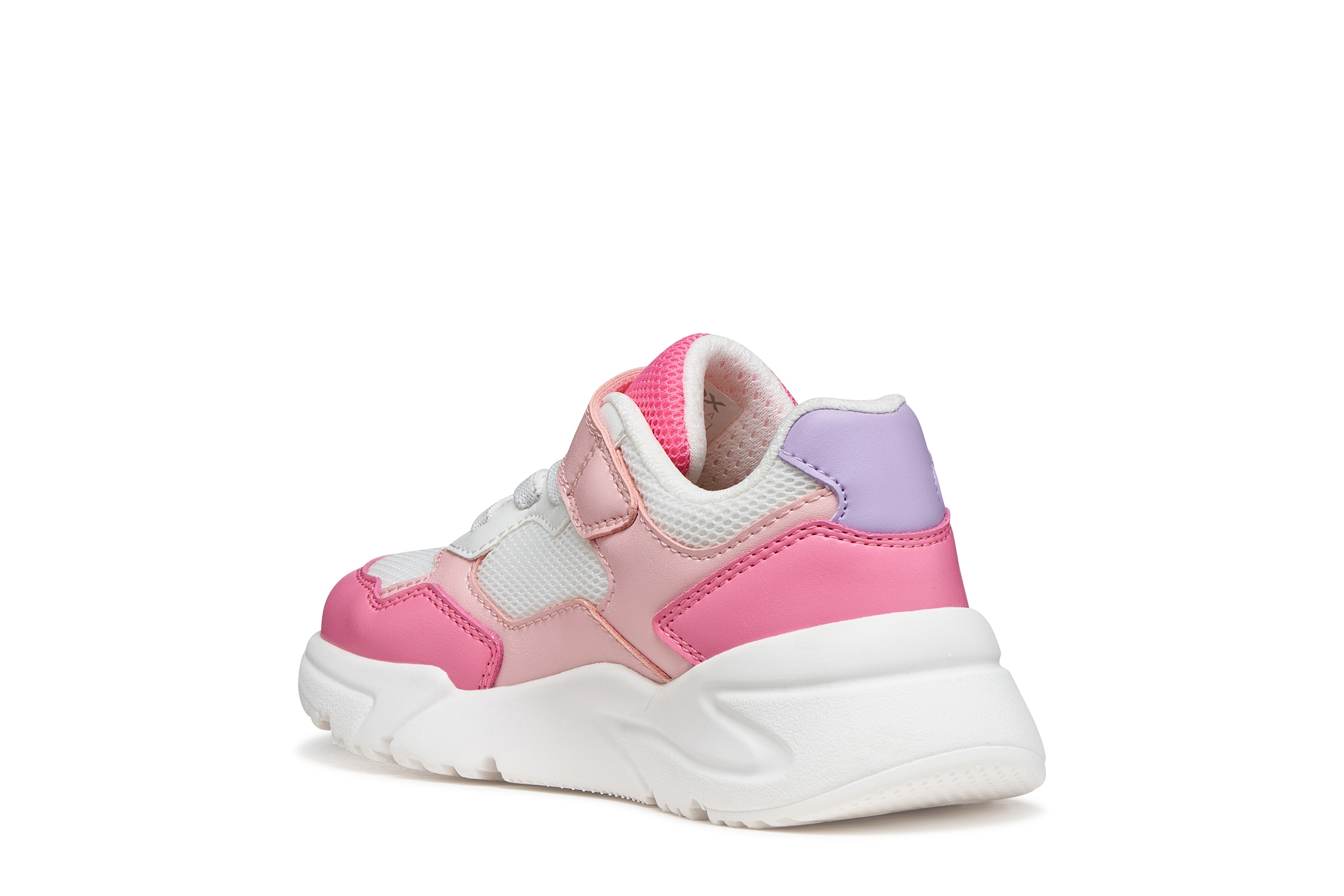 Geox Sneaker »J LOFTUS GIRL«  Klettschuh mit bunten Kontrastbesätzen, Größenschablone zum Download