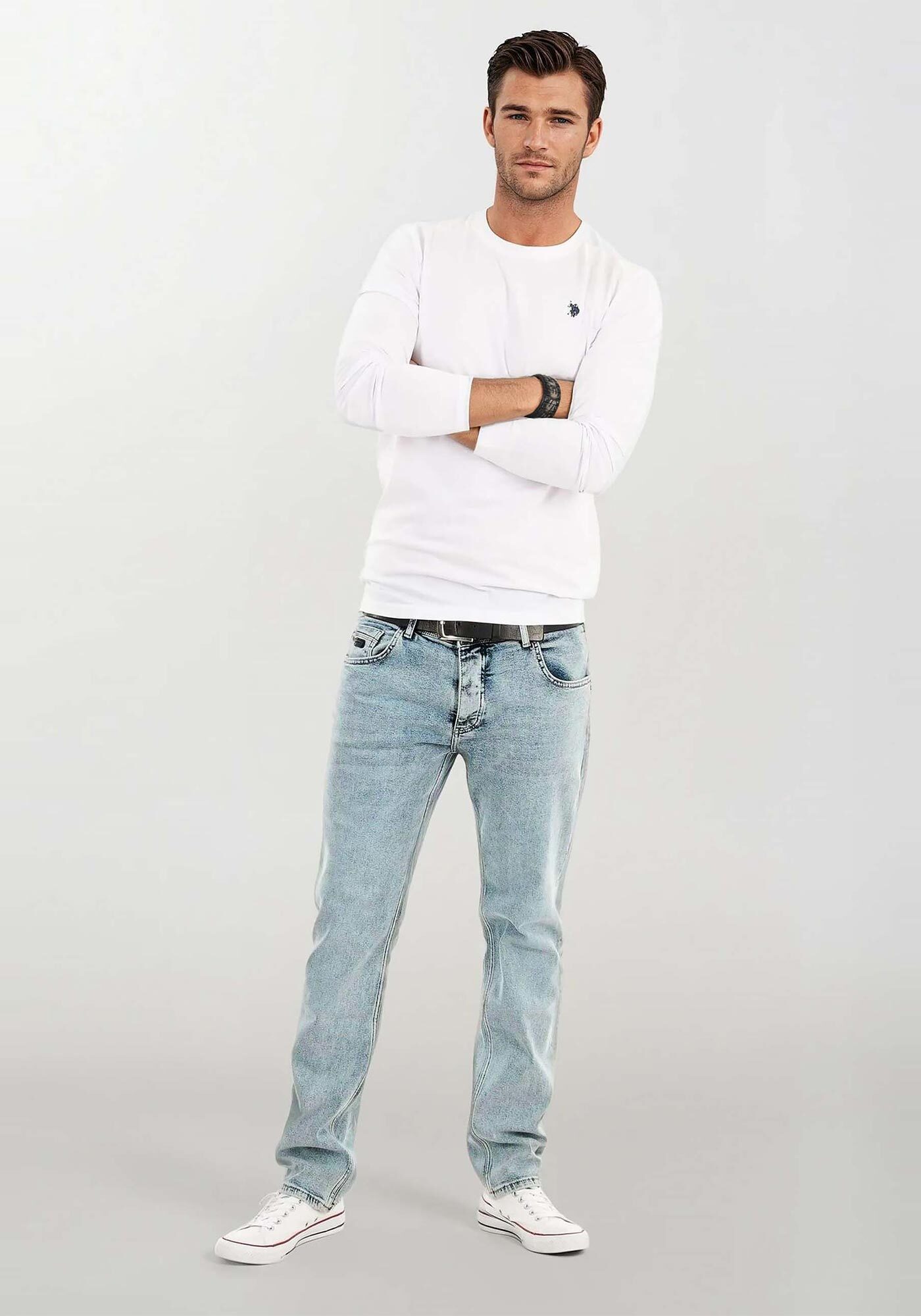 Thumbnail - Alessandro Salvarini Comfort-fit-Jeans "A.Salvarini Designer Herren Jeans Hose Basic Jeanshose"