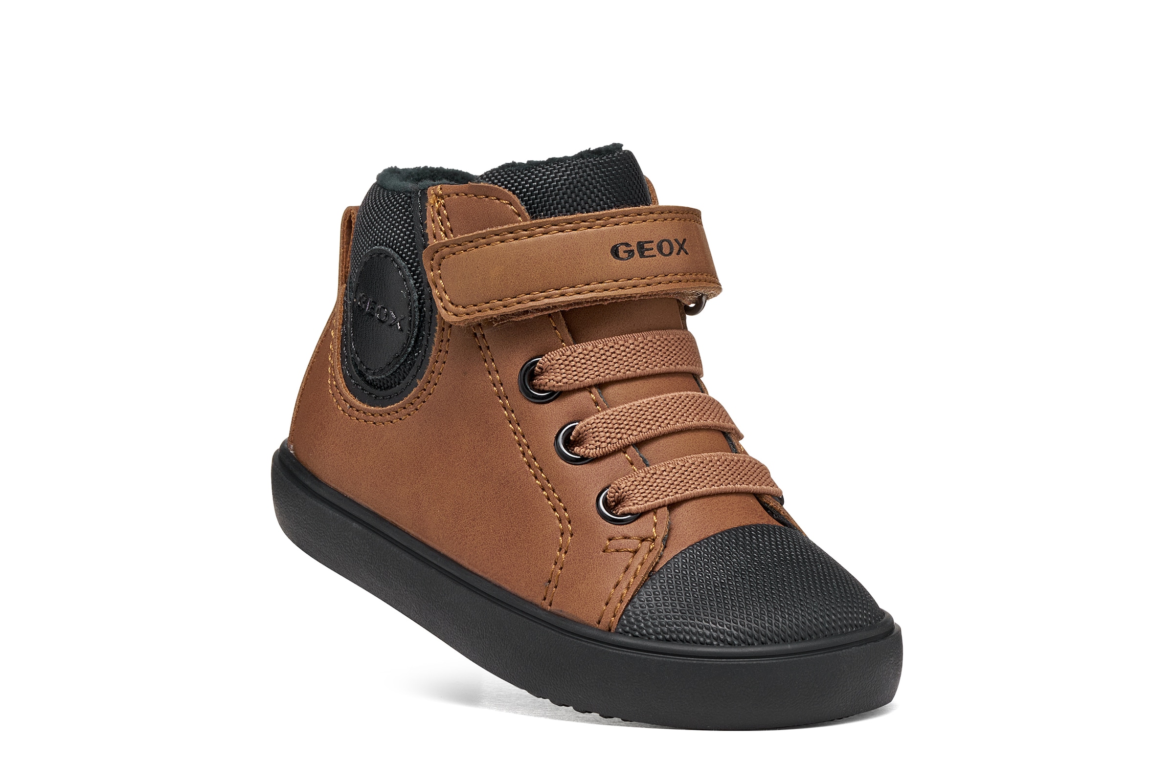 Geox Lauflernschuh »B GISLI BOY«  Schnürboots, Winterboots, Ziernähte, Größenschablone zum Download