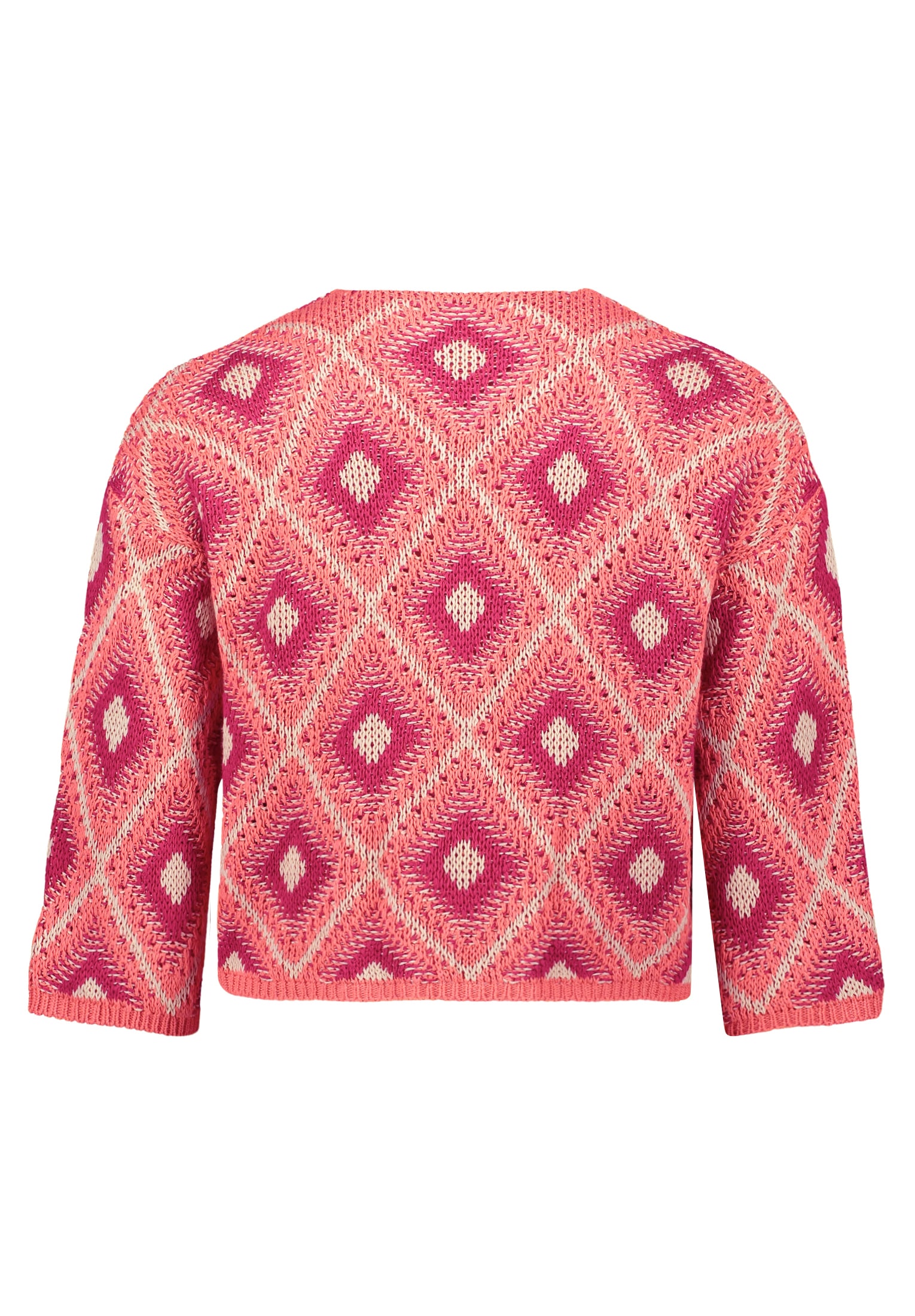 Thumbnail - Cartoon Strickjacke "Damen mit 3/4 Arm" 1 Stk. Rippbündchen