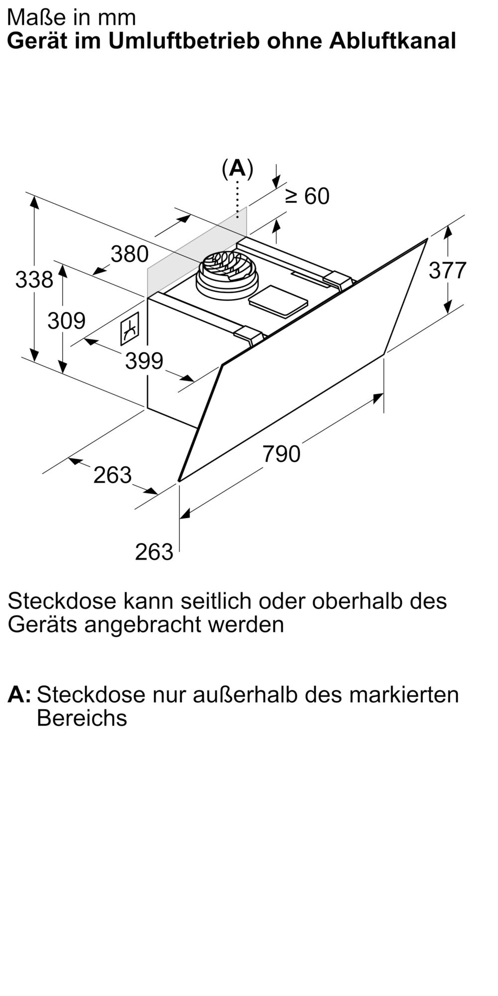 BOSCH Kopffreihaube »DWK85DFA1« Serie Serie 4 Leiser Motor und DirectSelect für hohen Bedienkomfort