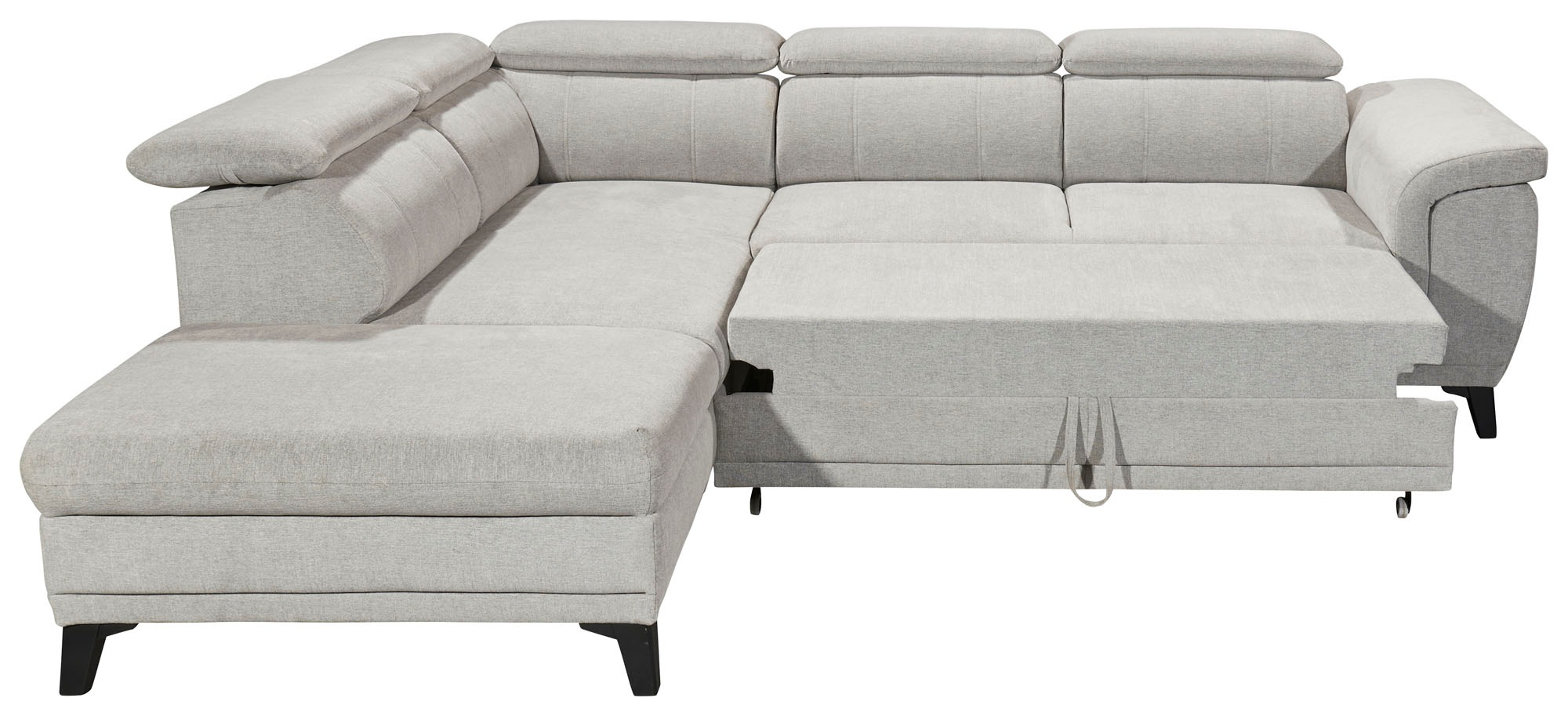 ED EXCITING DESIGN Ecksofa »Albany L-Form«, mit Bettfunktion, Bettkasten & Kopfteilverstellung