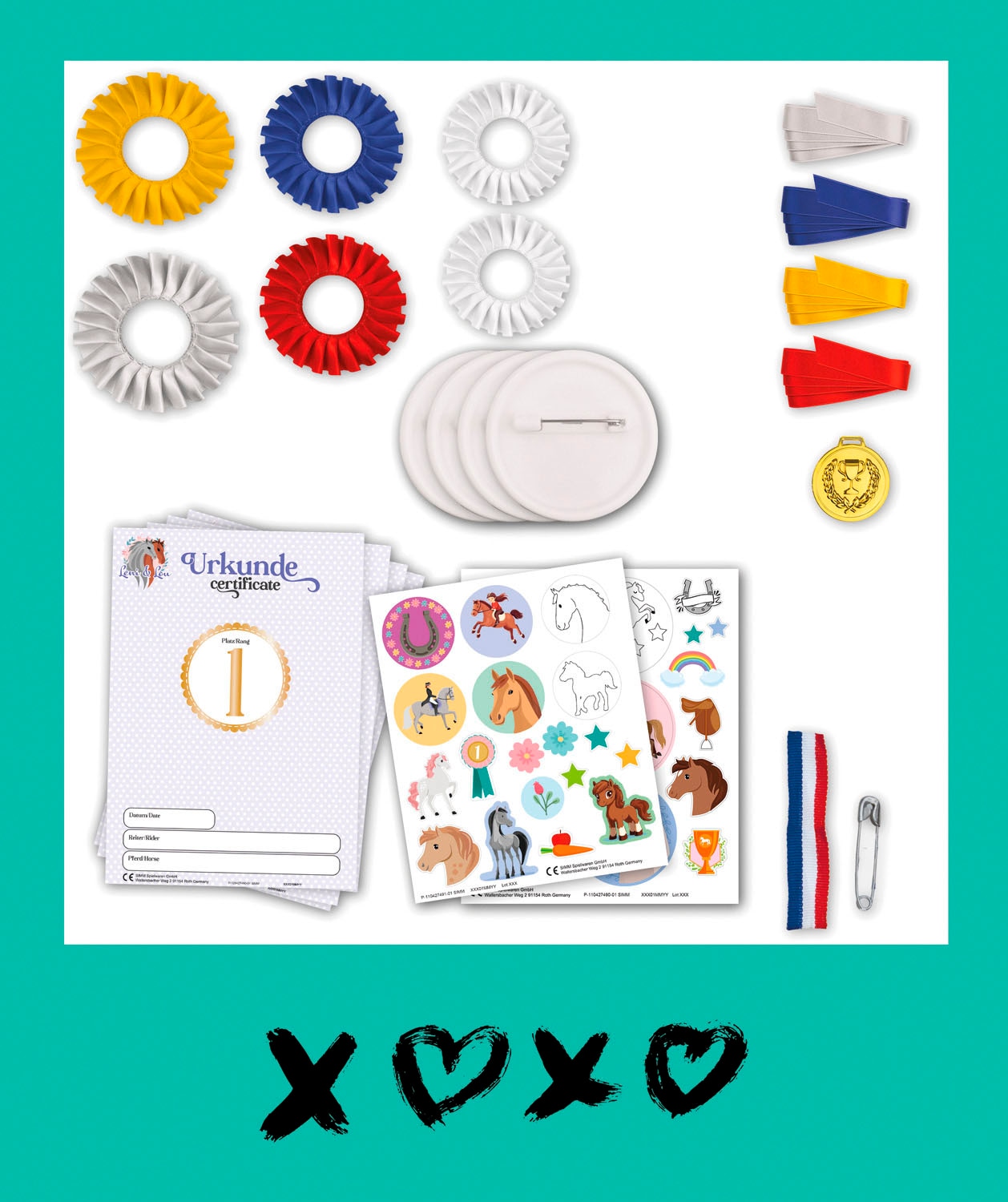Lena® Kreativset »Siegerschleifen Hobby Horsing«