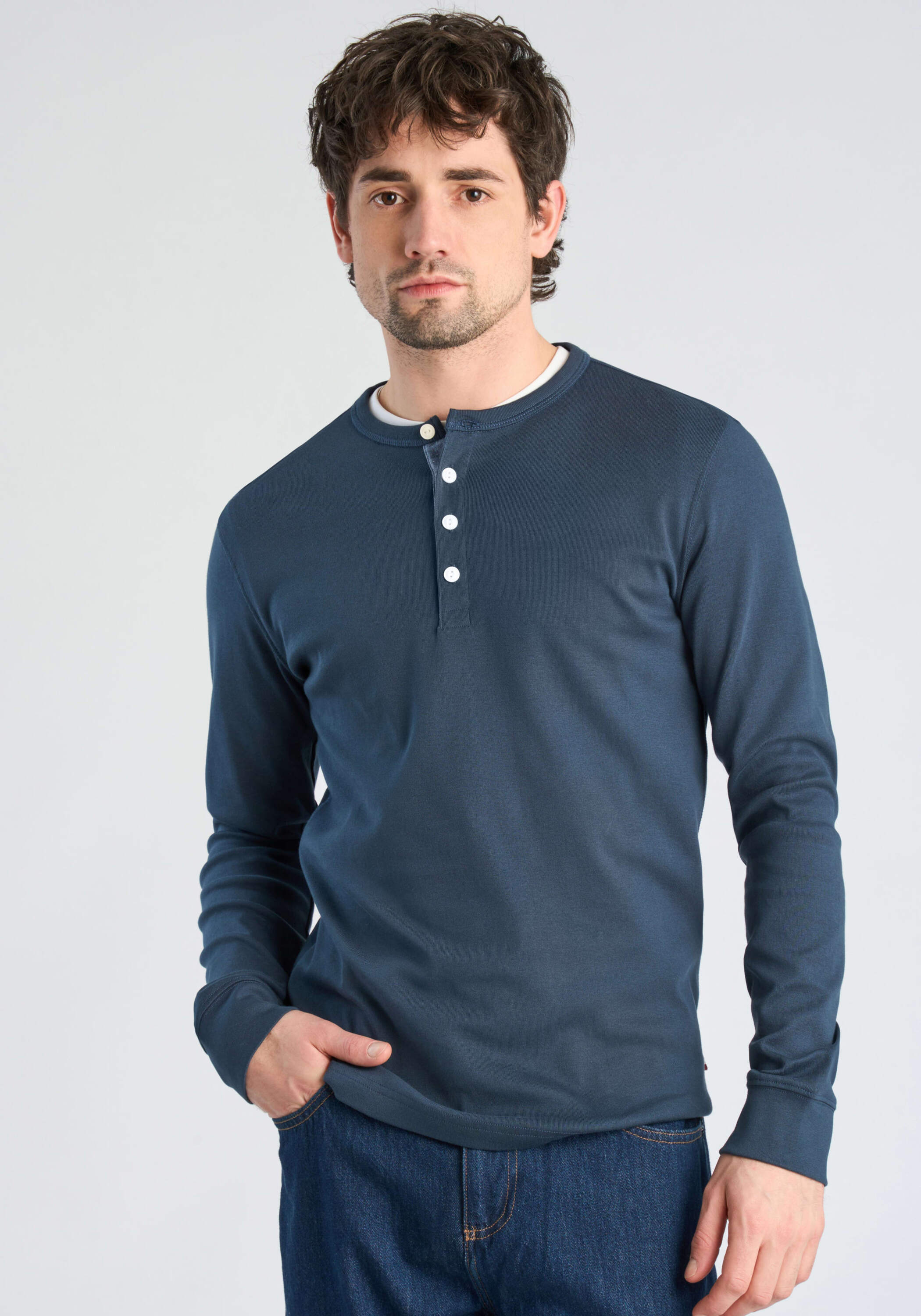 LINDBERGH Langarmshirt "T-Shirt (Langarm) Slim Fit"