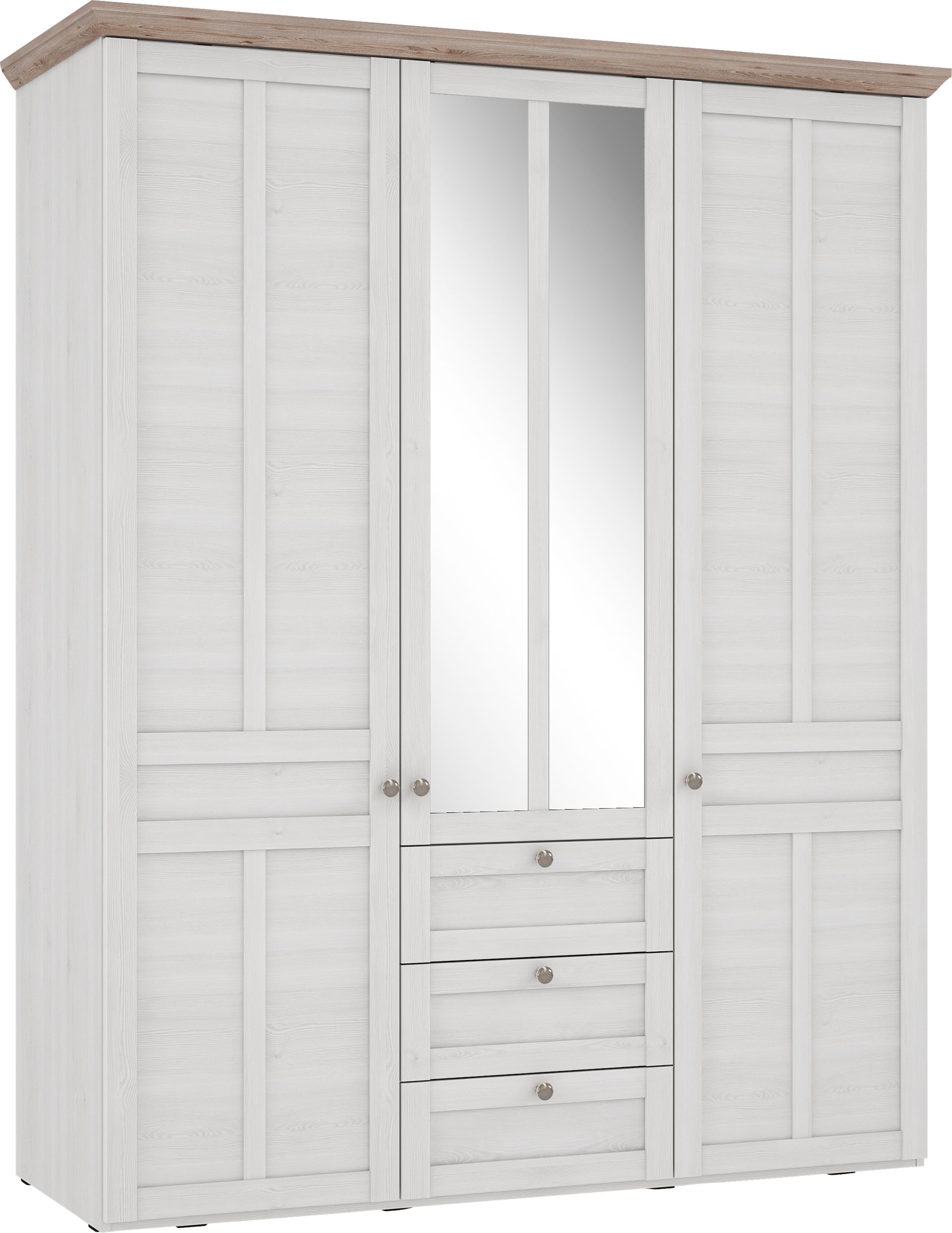 FORTE Kleiderschrank "Iloppa, Schlafzimmerschrank im Landhausstil", Maße: B günstig online kaufen