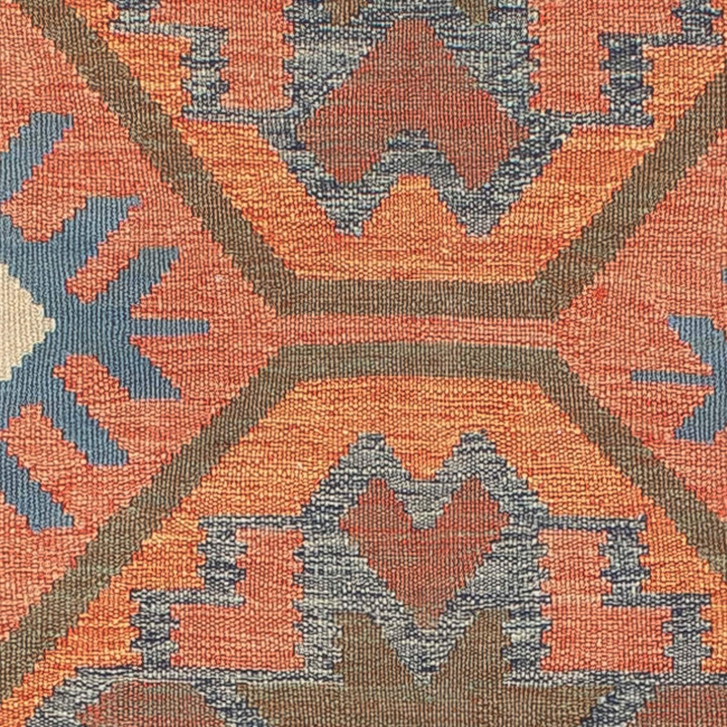 morgenland Wollteppich »Kelim - Trendy - 200 x 147 cm - mehrfarbig«, rechteckig, Wohnzimmer, Einzelstück