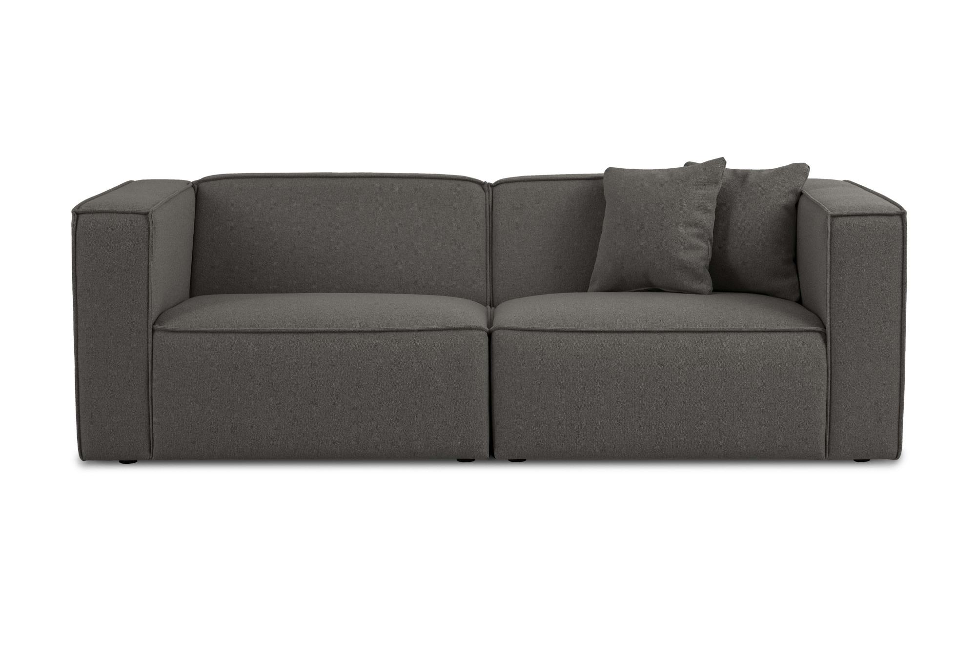 OTTO home 3-Sitzer »Tammie« Breite 222 cm, Webstoff fein, bodentief, mit Wellenunterfederung