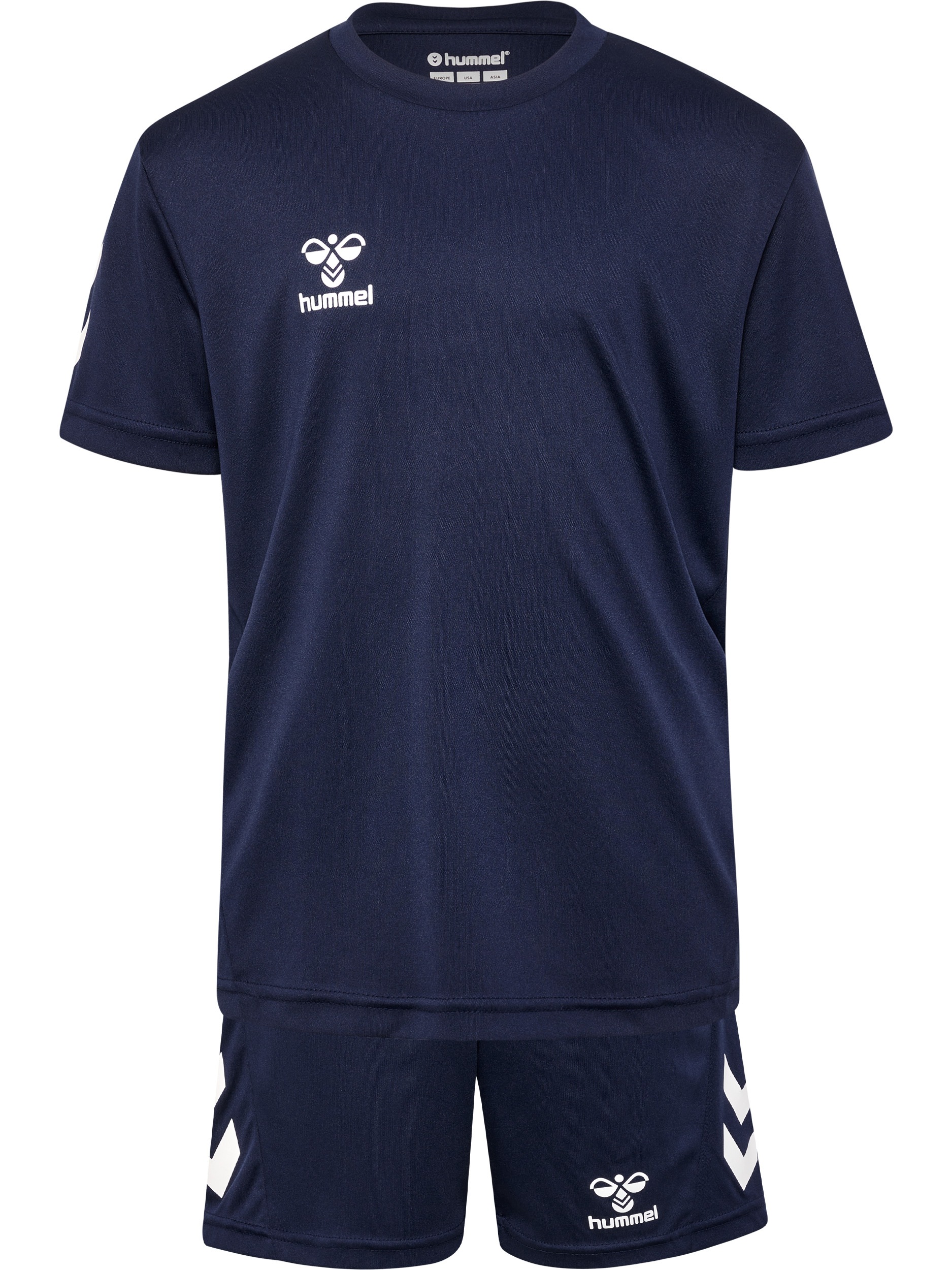hummel T-Shirt & Shorts »HMLLOGO SET KIDS« Set, 2, 2 mit elastischem Bund, aus Polyester, pflegeleicht, sportlicher Stil