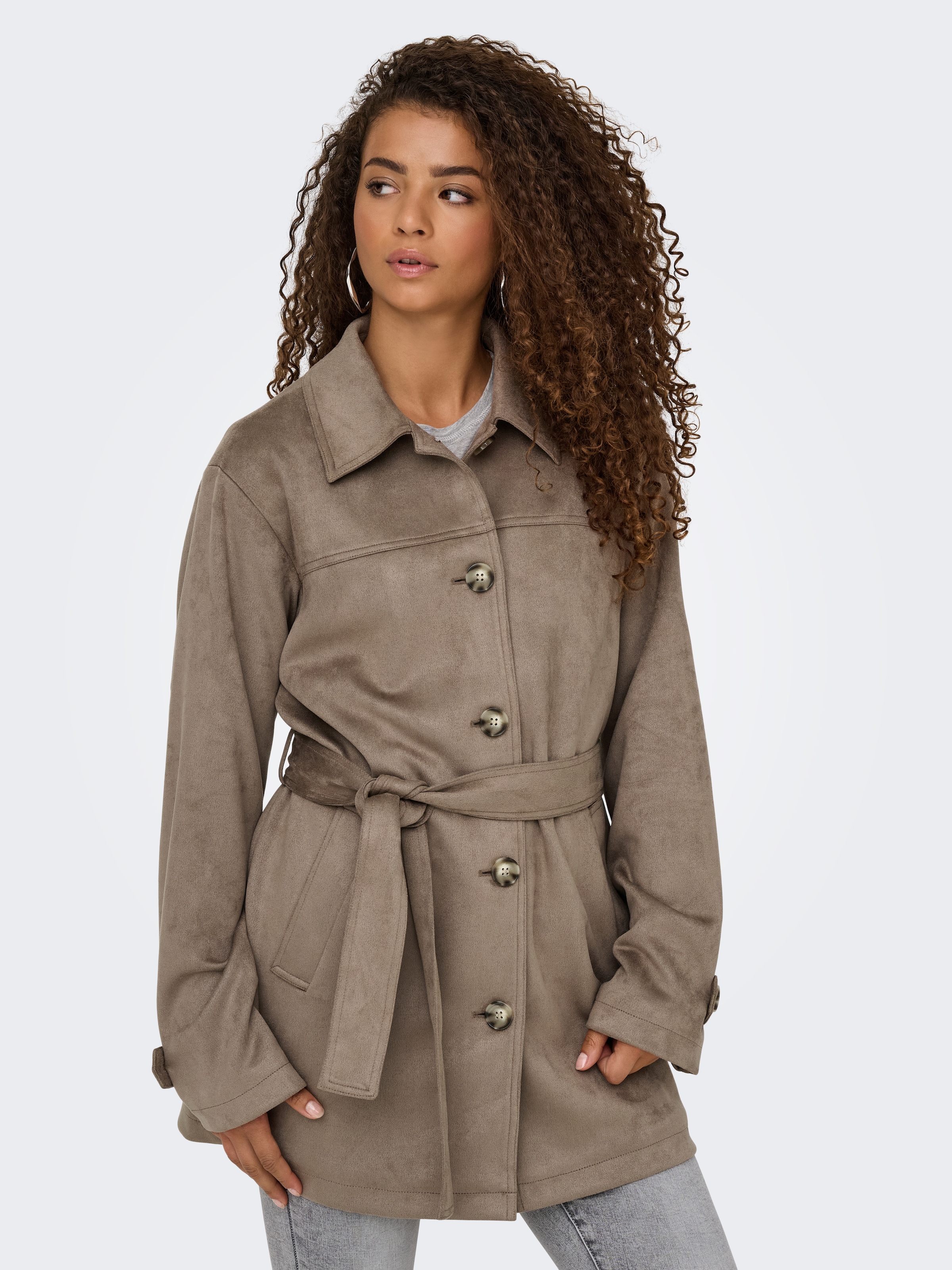 ONLY Trenchcoat "ONLDIANE LIFE FAUX SUEDE COAT CC OTW" günstig online kaufen
