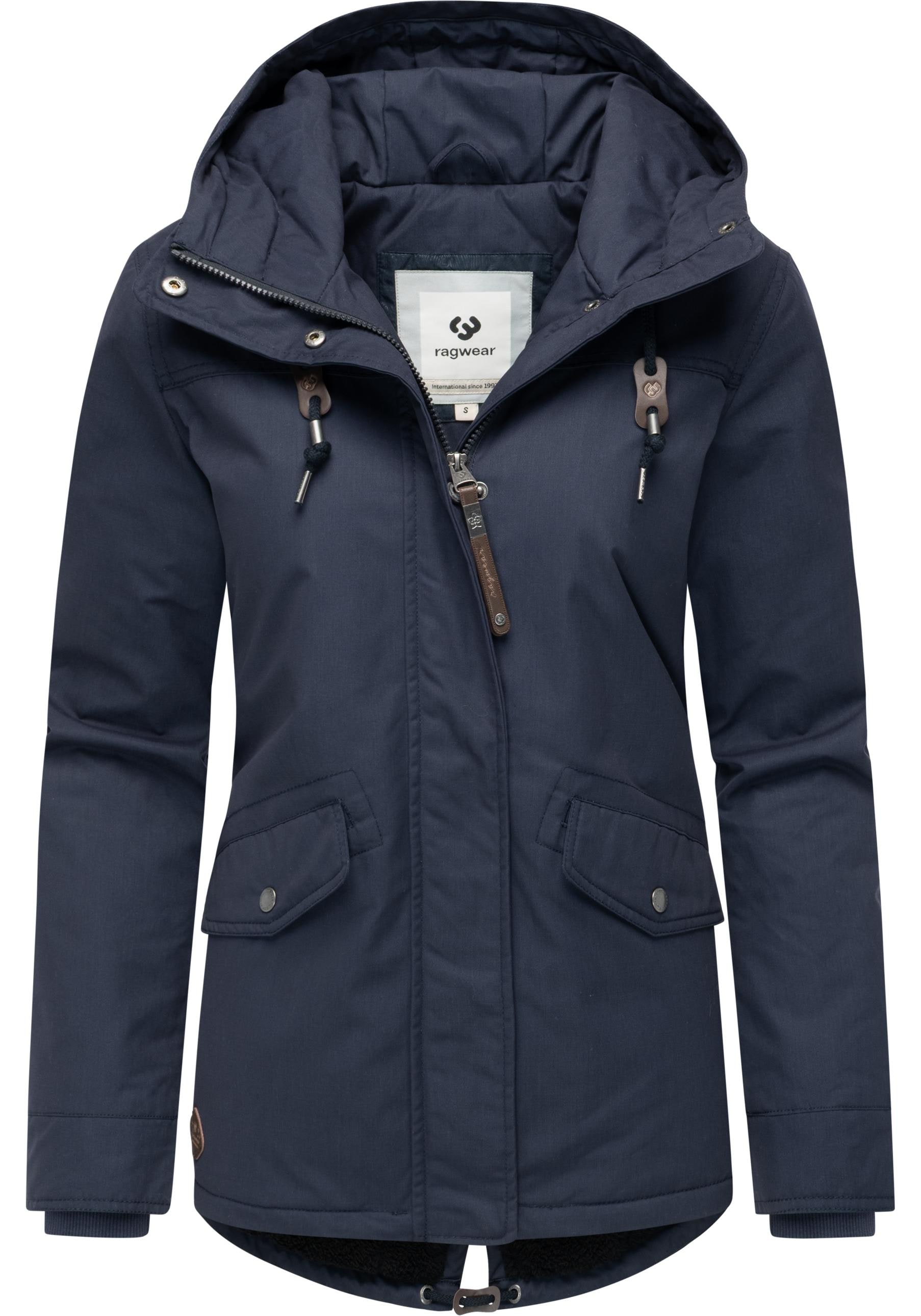 Ragwear Winterjacke »Parkker Warm YOUMODO«, mit Kapuze, Winter Parka mit kuscheligem Teddy-Innenfutter