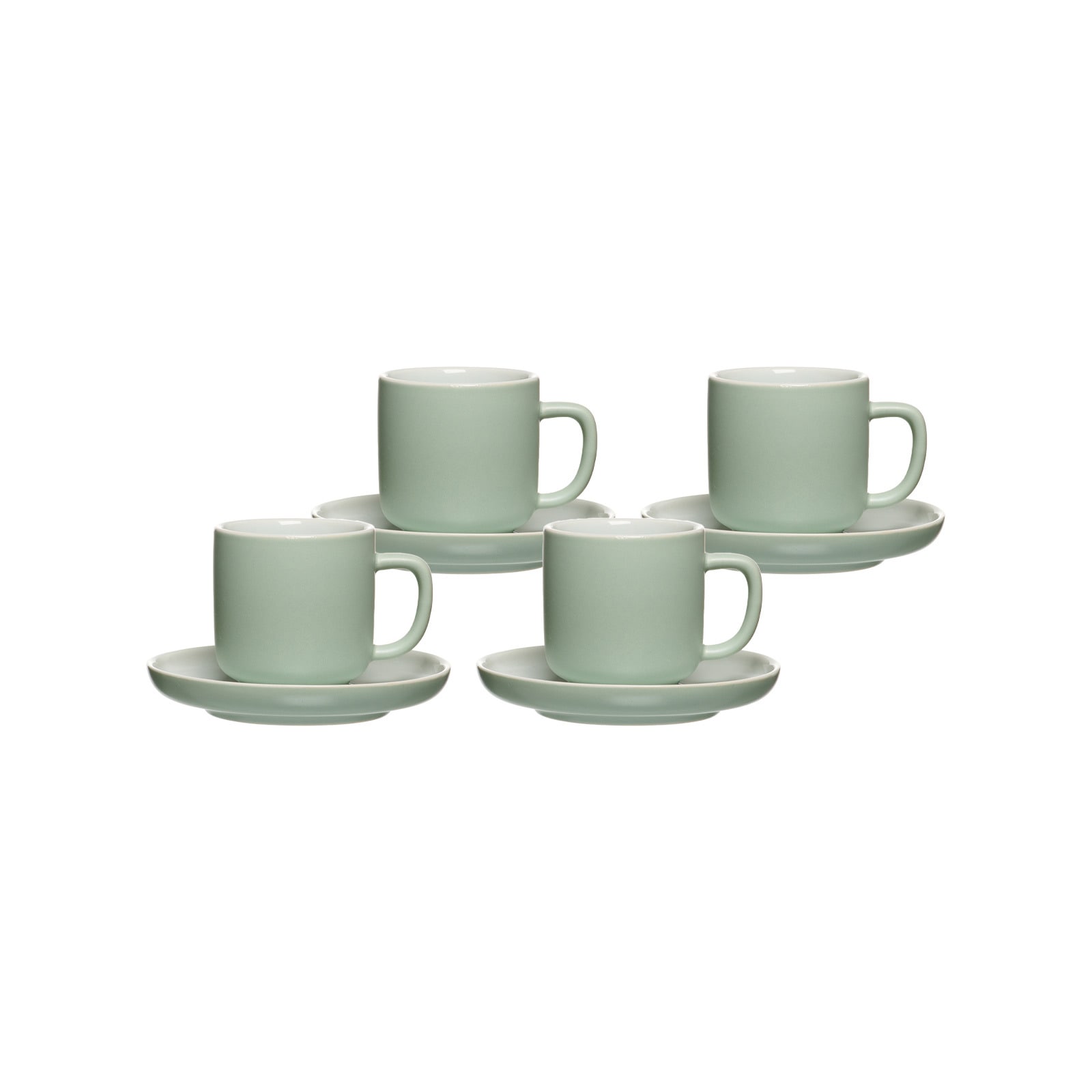 Ritzenhoff & Breker Tasse "Espressotassen mit Untertassen Jasper 100 ml 4er Set" Spülmaschinengeeignet