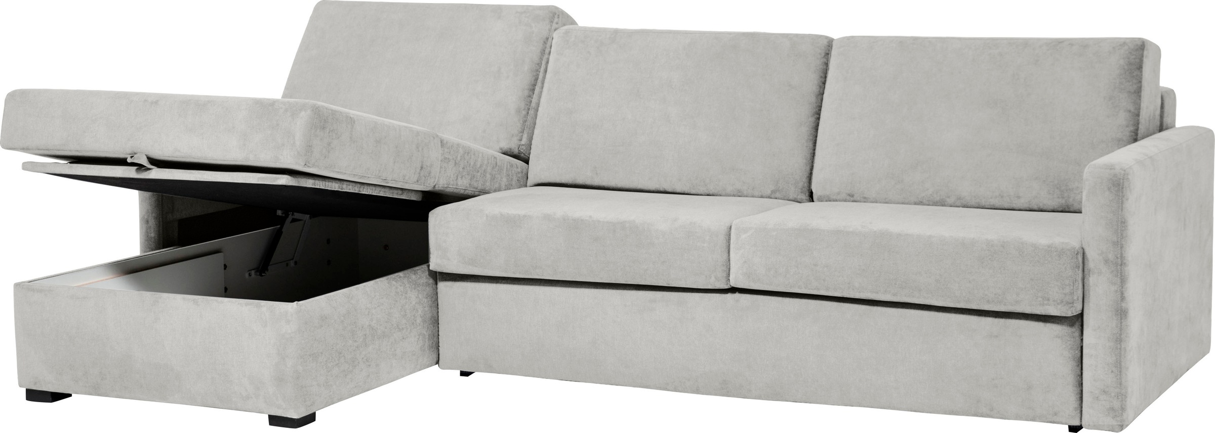 Places of Style Schlafsofa »GOLDPOINT Ecksofa 264 cm, Liegefläche (140/200cm), L-Form,«, Bettfunktion, Bonell-Federkernmatratze und Dauerschläfer-Funktion