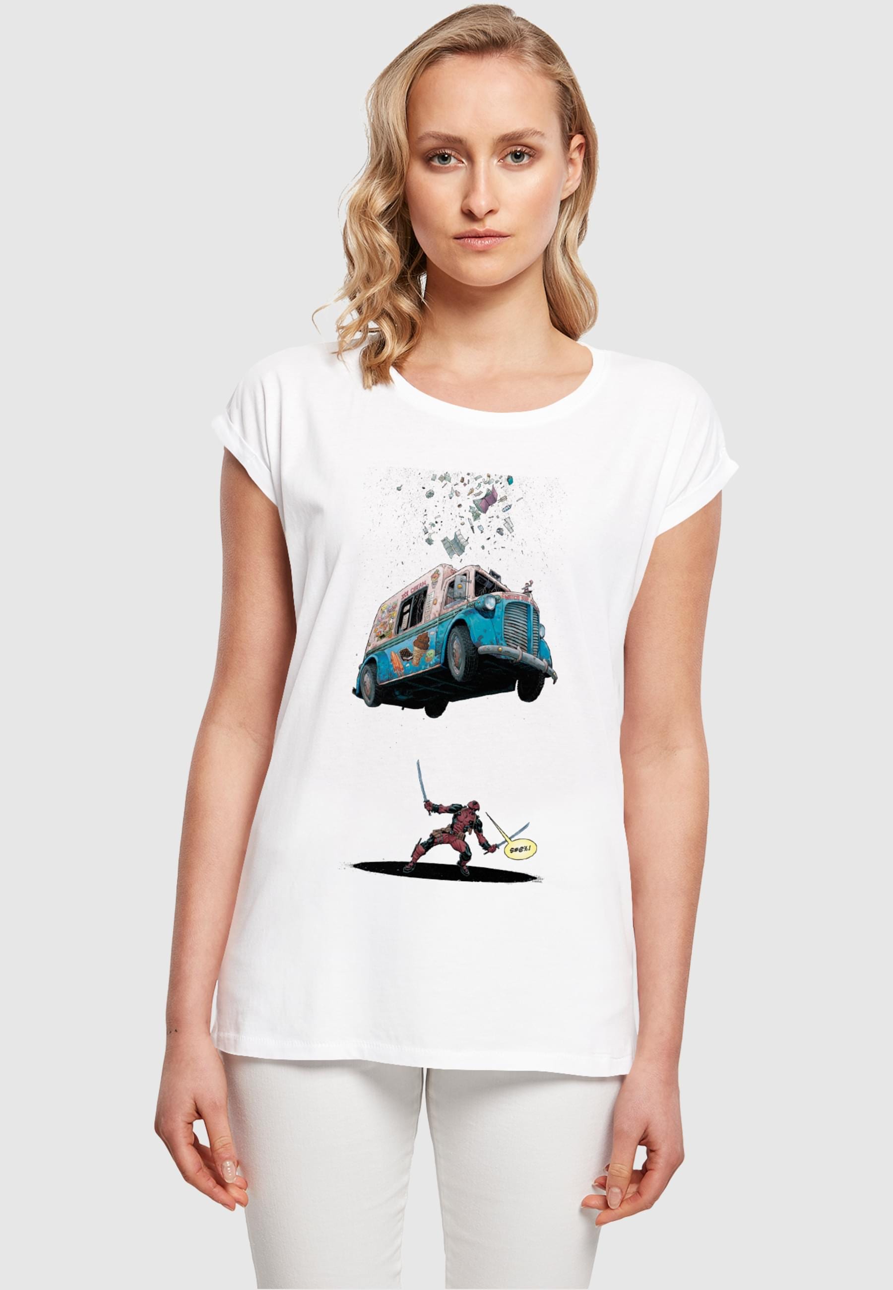 ABSOLUTE CULT T-Shirt "ABSOLUTE CULT Damen Ladies Deadpool - Ice Cream T-Sh günstig online kaufen