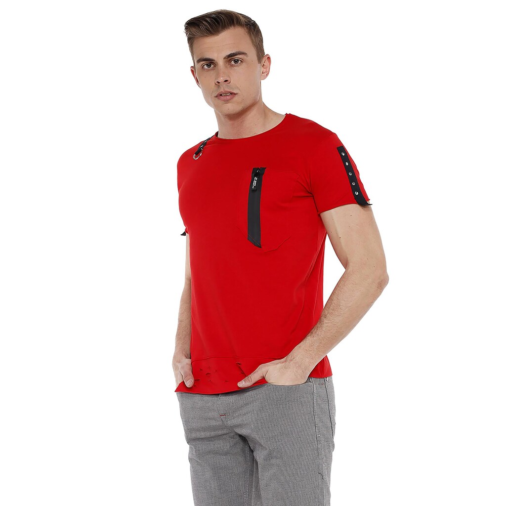 Cipo & Baxx T-Shirt, mit Design Application