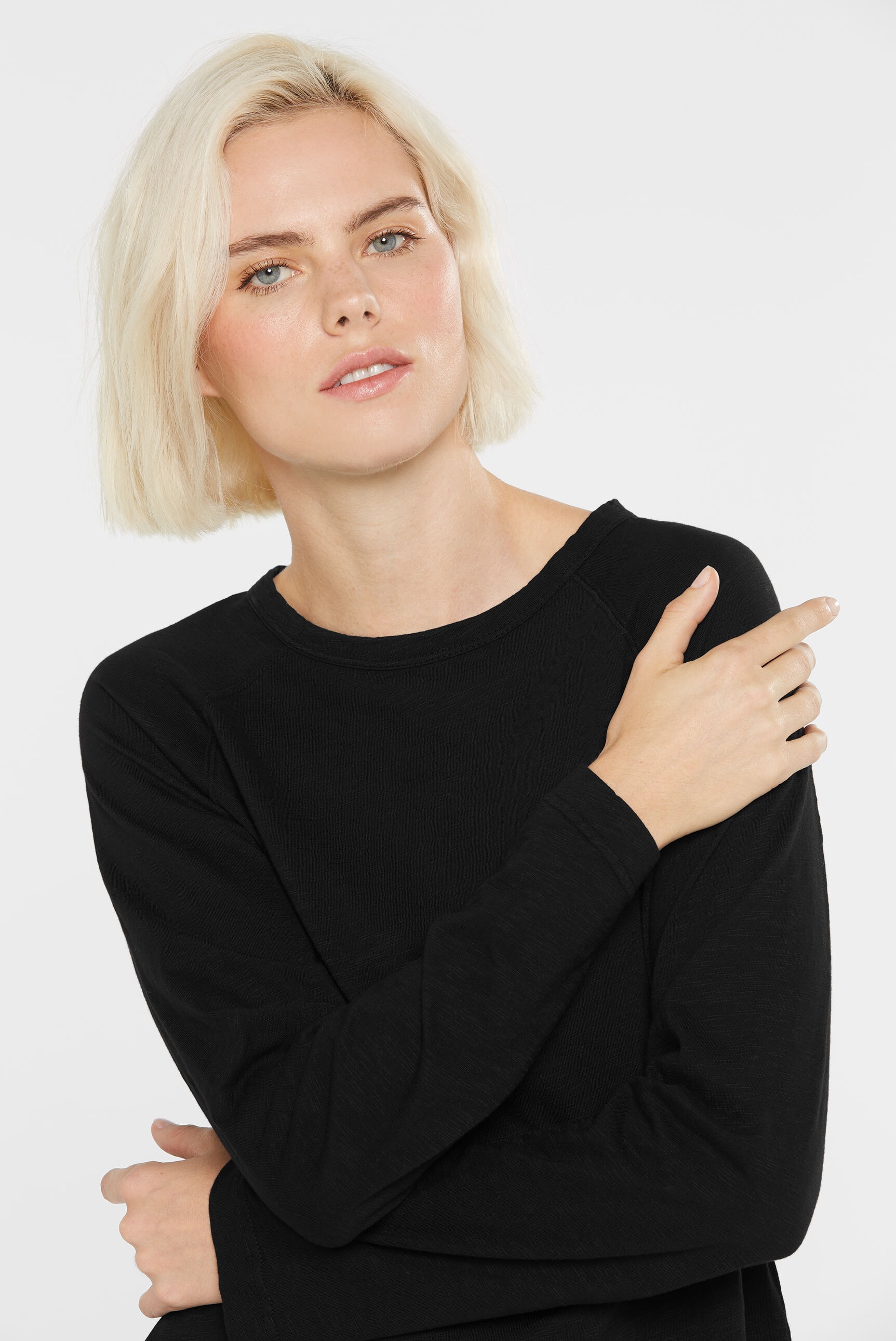 SENSES.THE LABEL Rundhalsshirt, aus Baumwolle