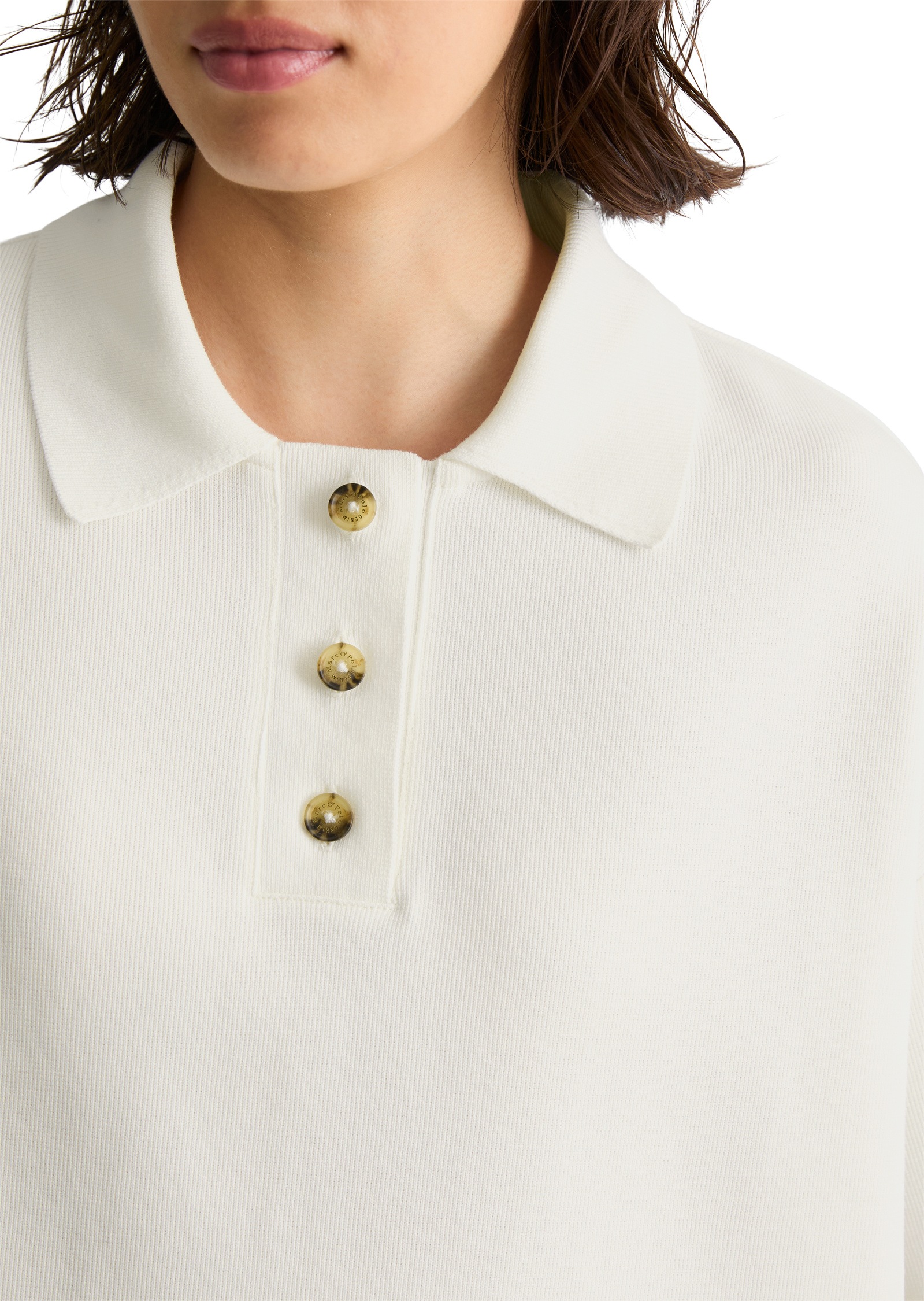 Marc O'Polo DENIM Poloshirt »aus weichem Rib-Jersey«
