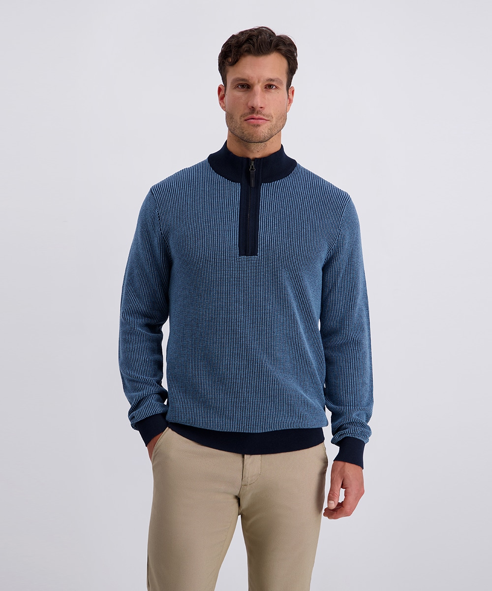 Pierre Cardin Troyer "Strick Troyer RV" Strukturmuster in Bicolour günstig online kaufen