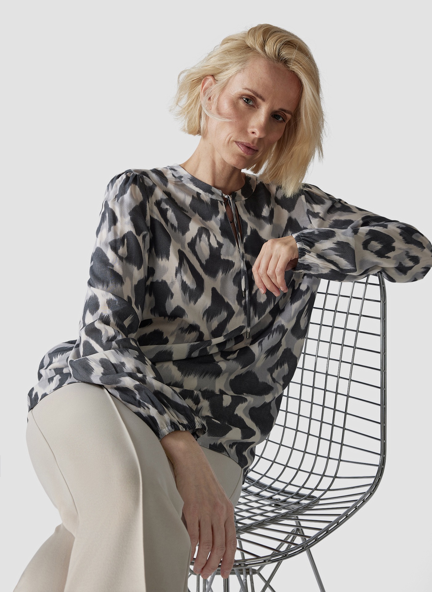 LeComte Klassische Bluse »LeComte Bluse mit angesagtem Animalprint«