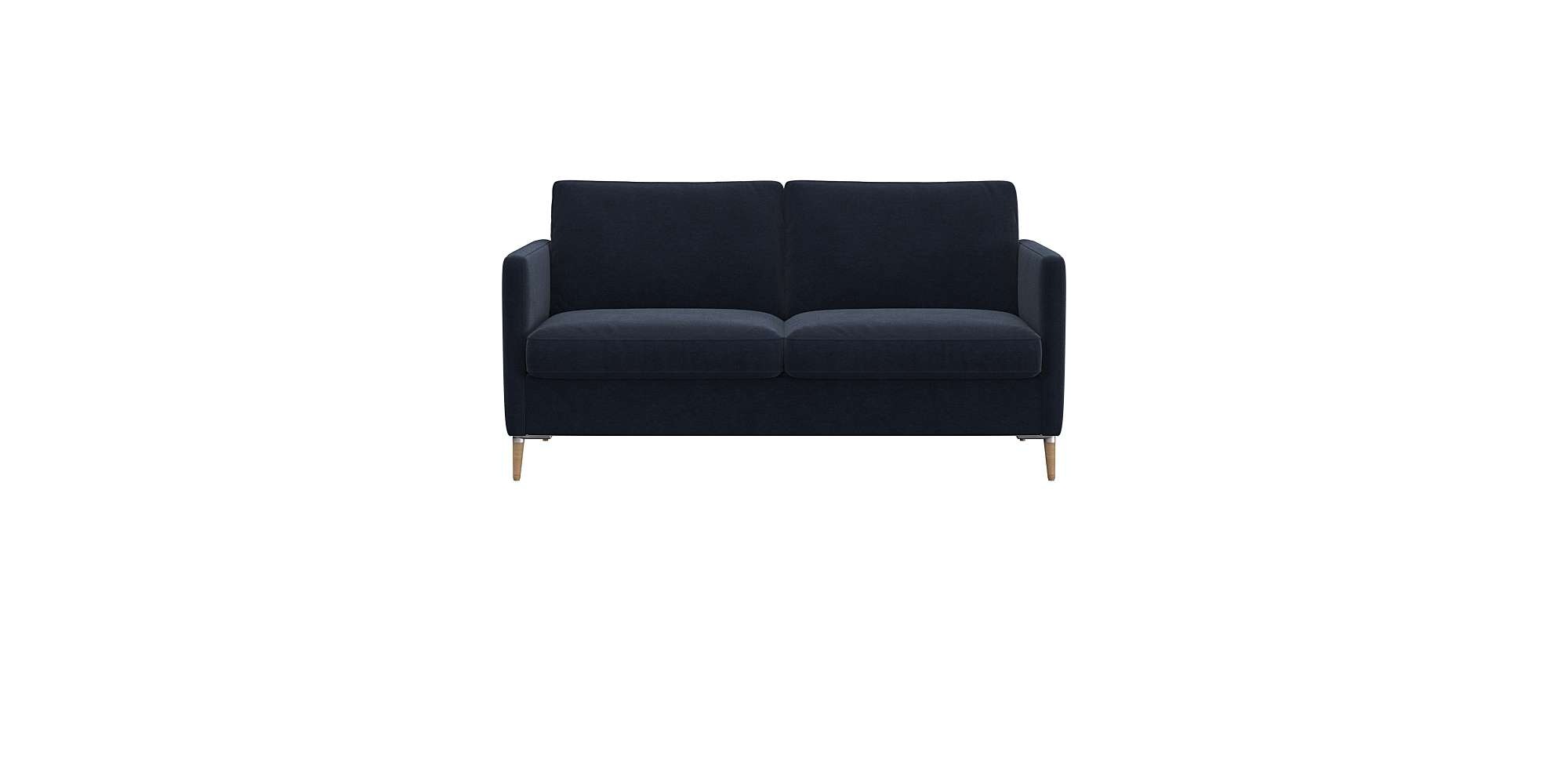 FLEXLUX "Fiore" schmale Armlehnen, Kaltschaum, Füße Alu+ Eiche günstig online kaufen