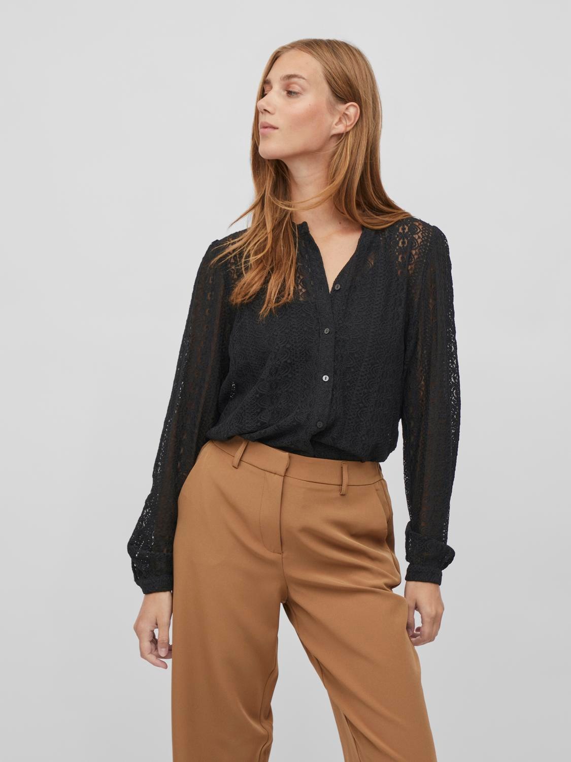 Vila "VICHIKKA LACE L/S SHIRT- NOOS" günstig online kaufen