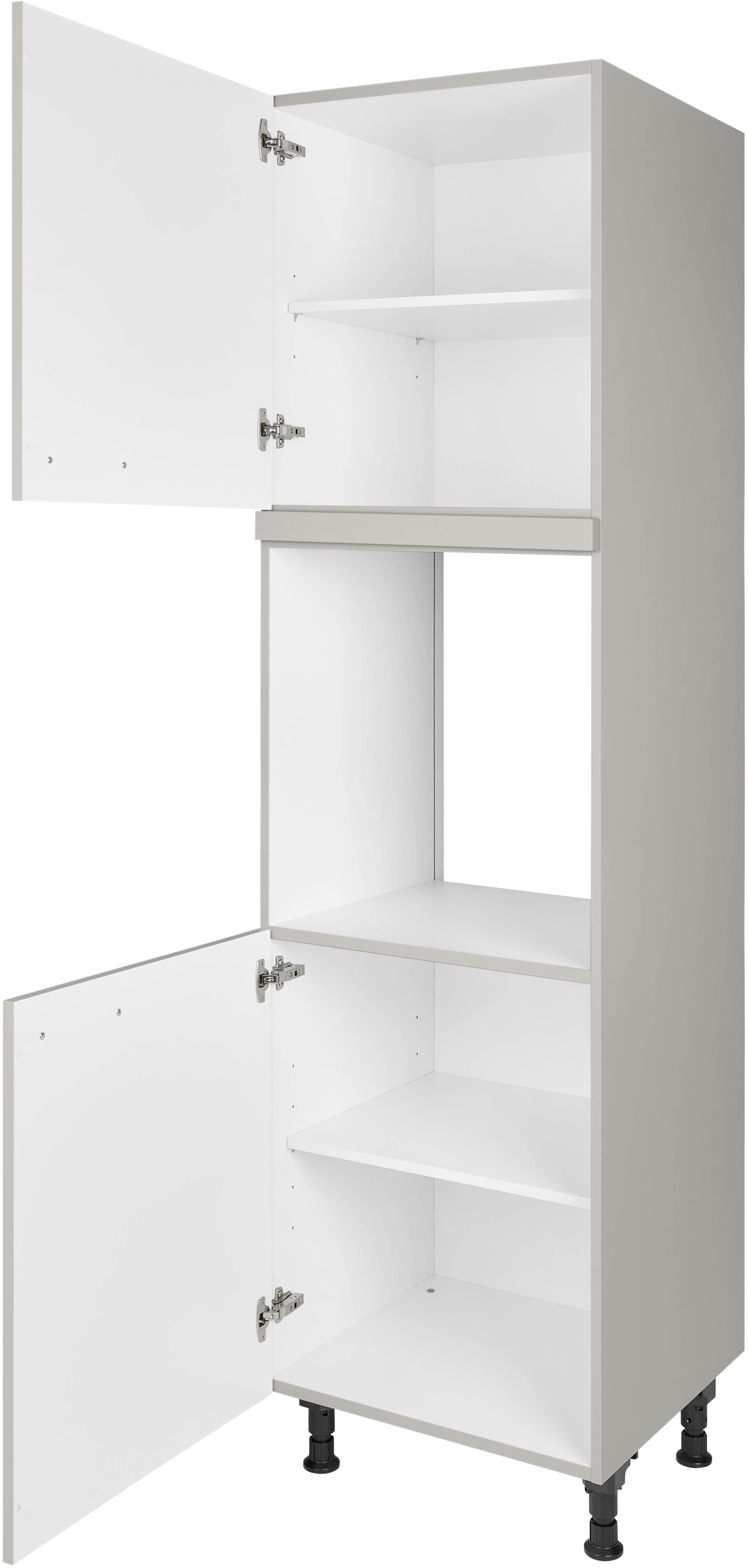 nobilia® Herdumbauschrank »"Touch", Ausrichtung wählbar, mit zwei zusätzlichen Türen,«, vormontiert, Breite/Höhe: 60/167,8 cm
