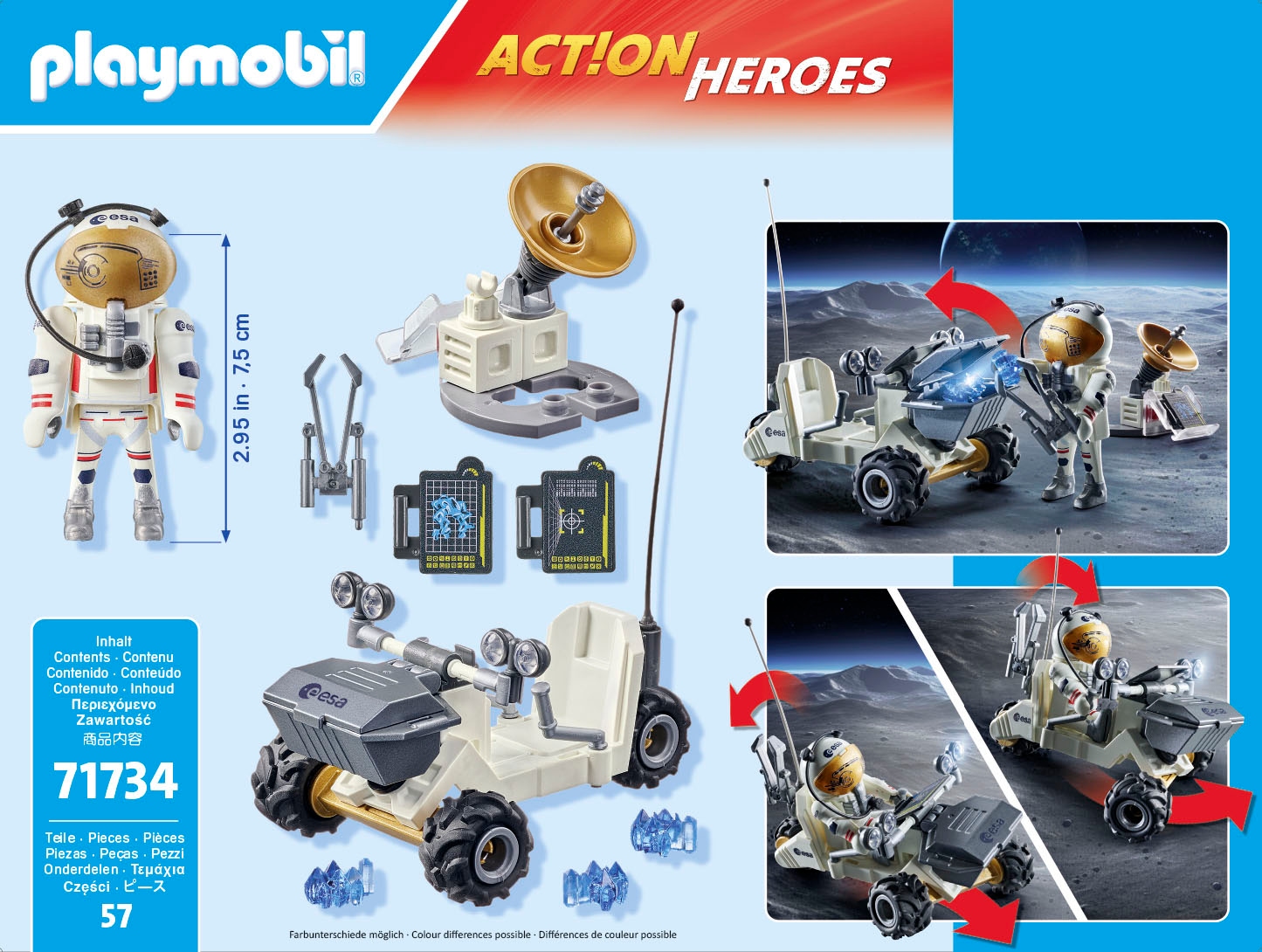 Playmobil® Konstruktions-Spielset »Weltraummission (71734), Playmobil Action Heroes«, (57 St.), Made in Europe