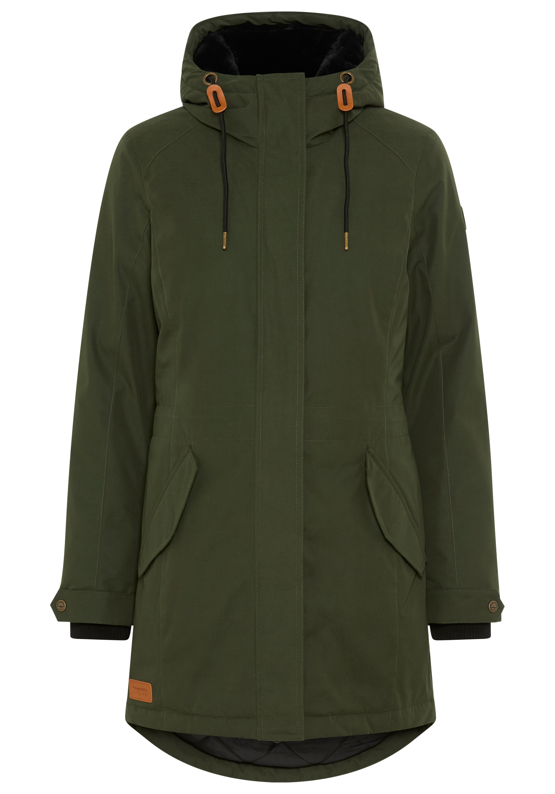 KangaROOS Parka, mit Teddy Fellimitat gefüttert, Winterjacke