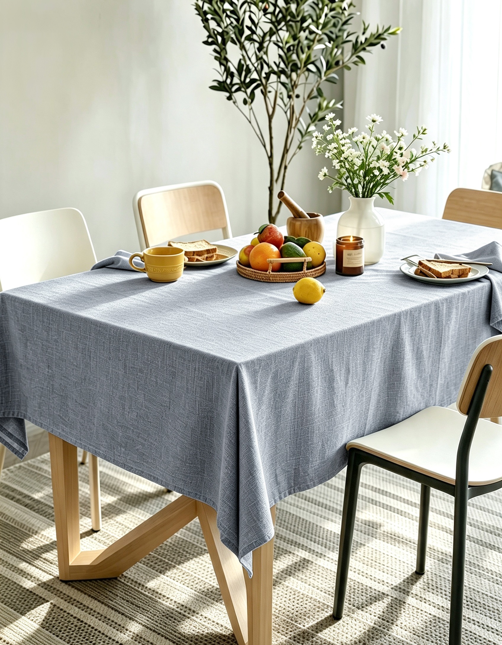 OTTO home Tischdecke "Ozzie in eckig und rund" Formstabil & pflegeleicht, eckig oder rund, Dekoration
