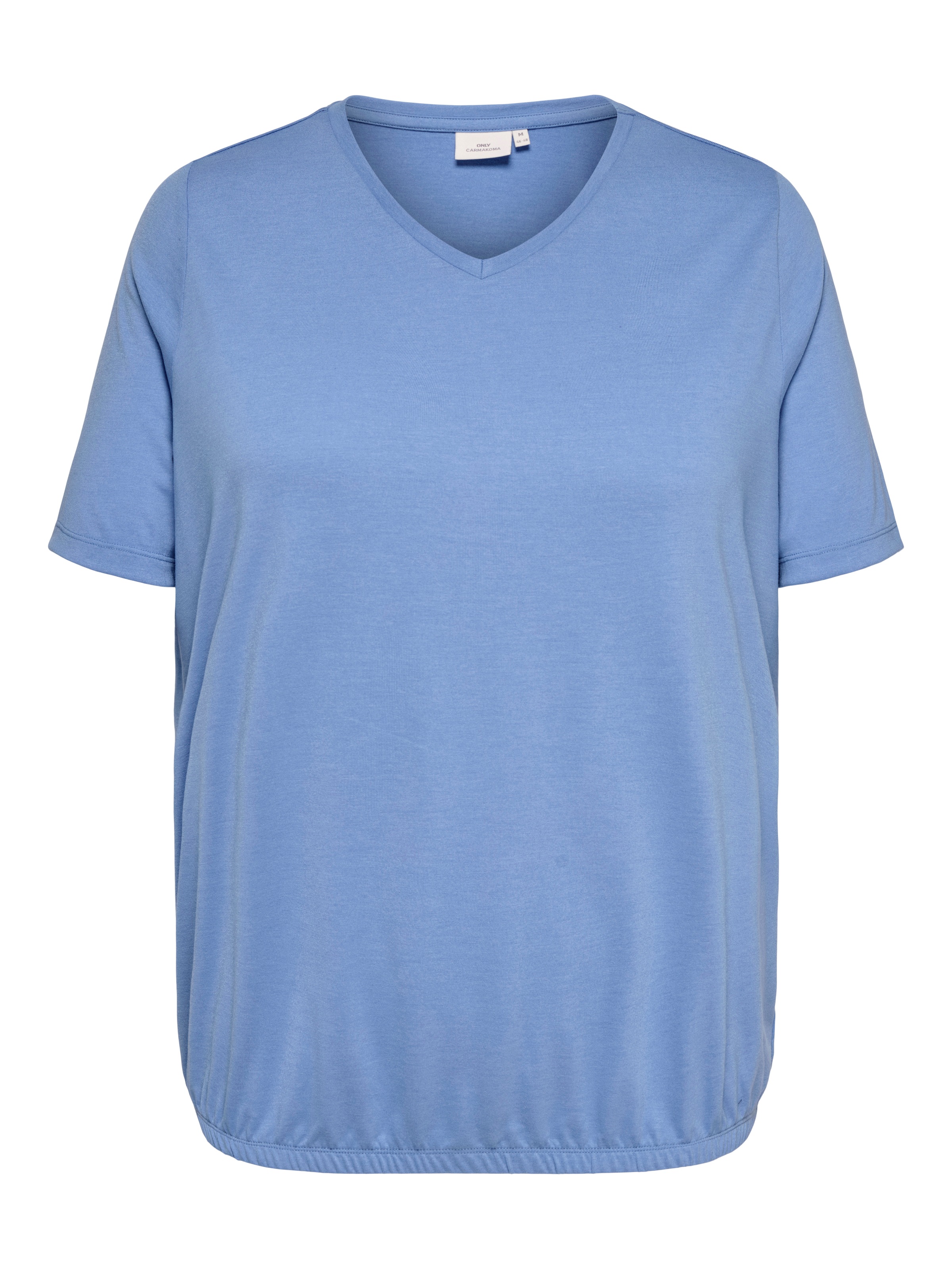 Only Carmakoma V-Shirt "Carcoral S/S V-Neck Tee Jrs"