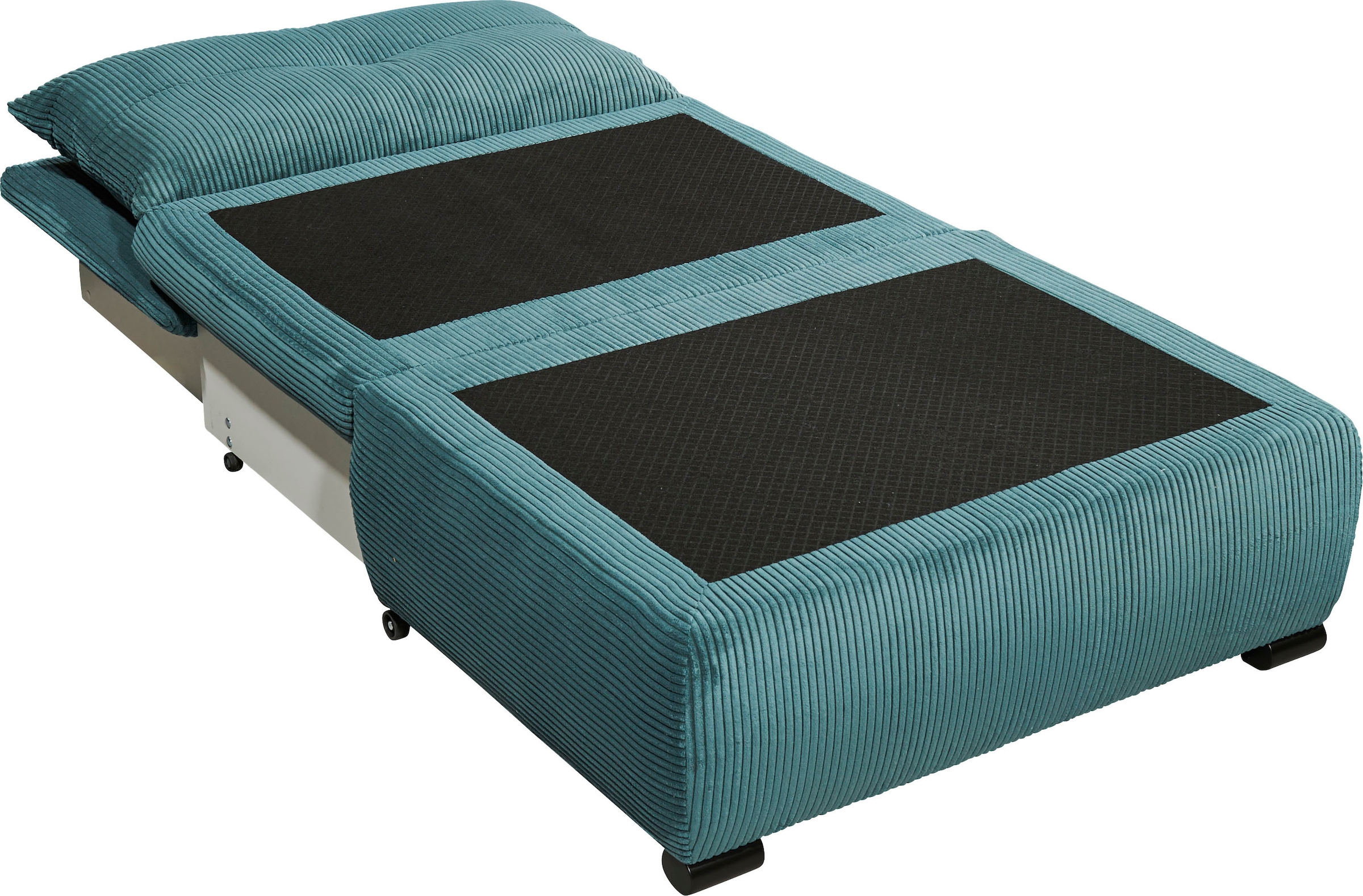 ED EXCITING DESIGN Schlafsofa »Charlie«, Schlafsessel mit Bettkasten & 1 Rückenkissen