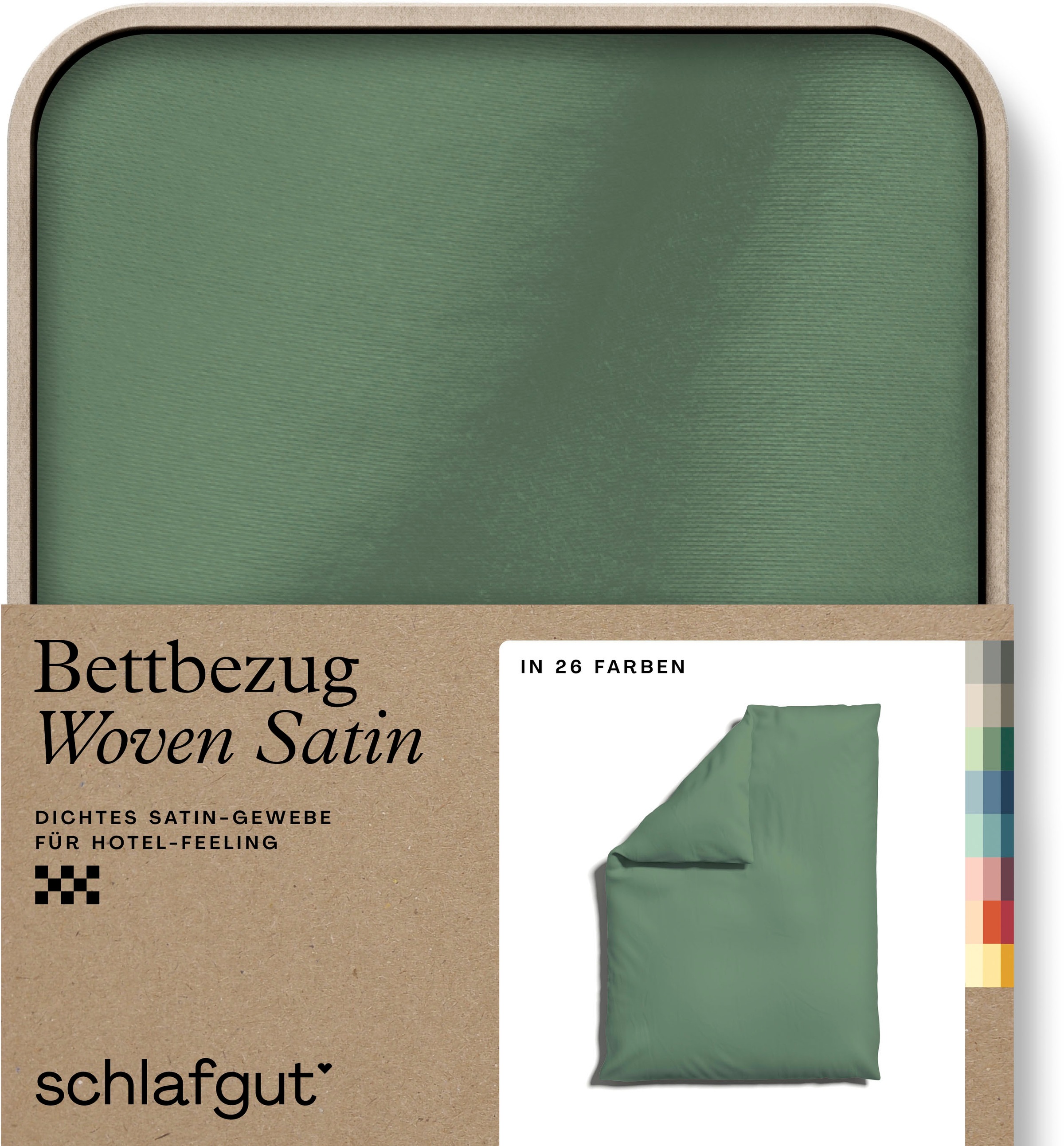 Schlafgut Bettbezug "Woven Satin", (1 St.), besonders dicht gewebt, Mix & Match: passender Kissenbezug erhältlich