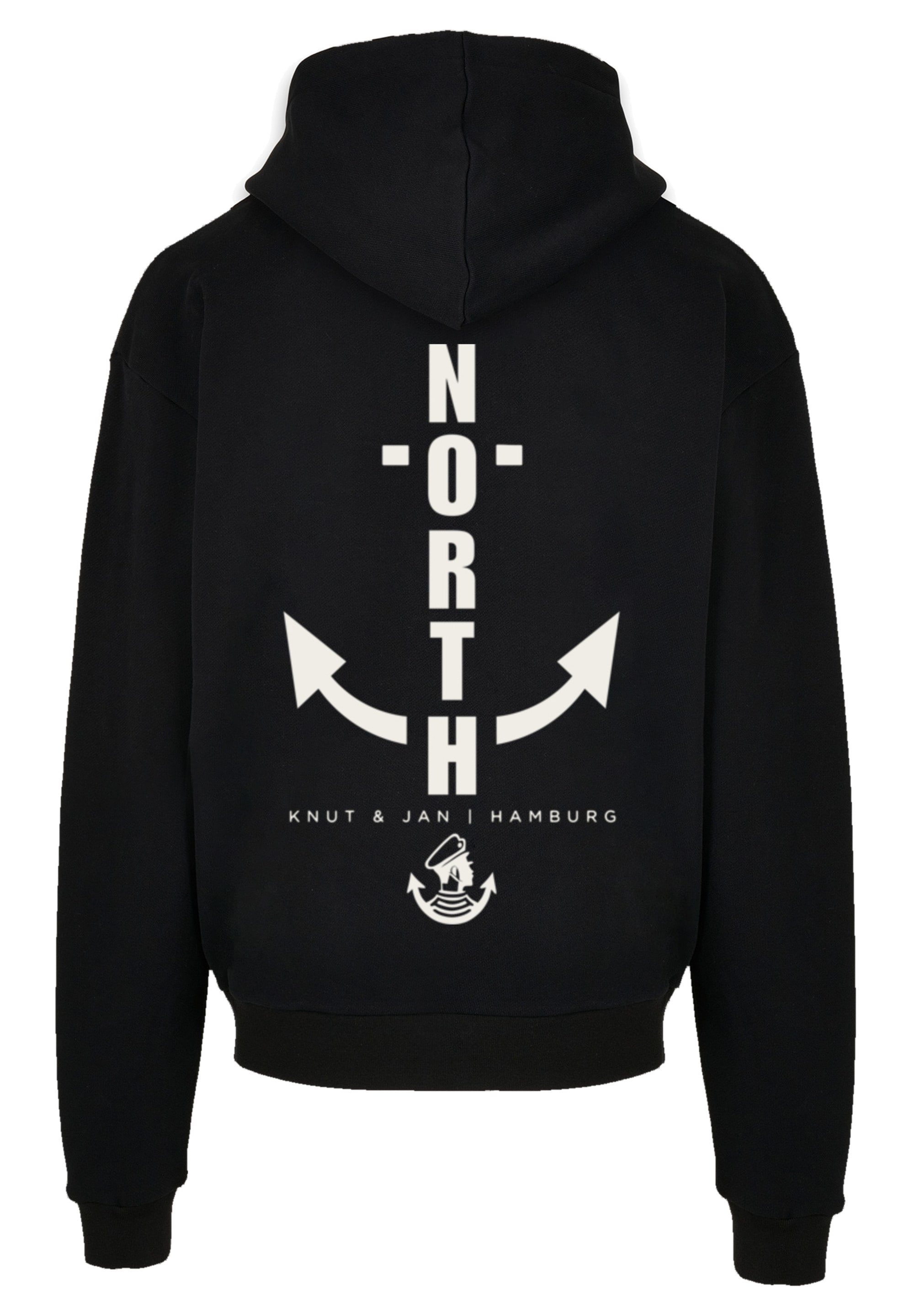 F4NT4STIC Kapuzenpullover "North Anchor Knut & Jan Hamburg", Print günstig online kaufen