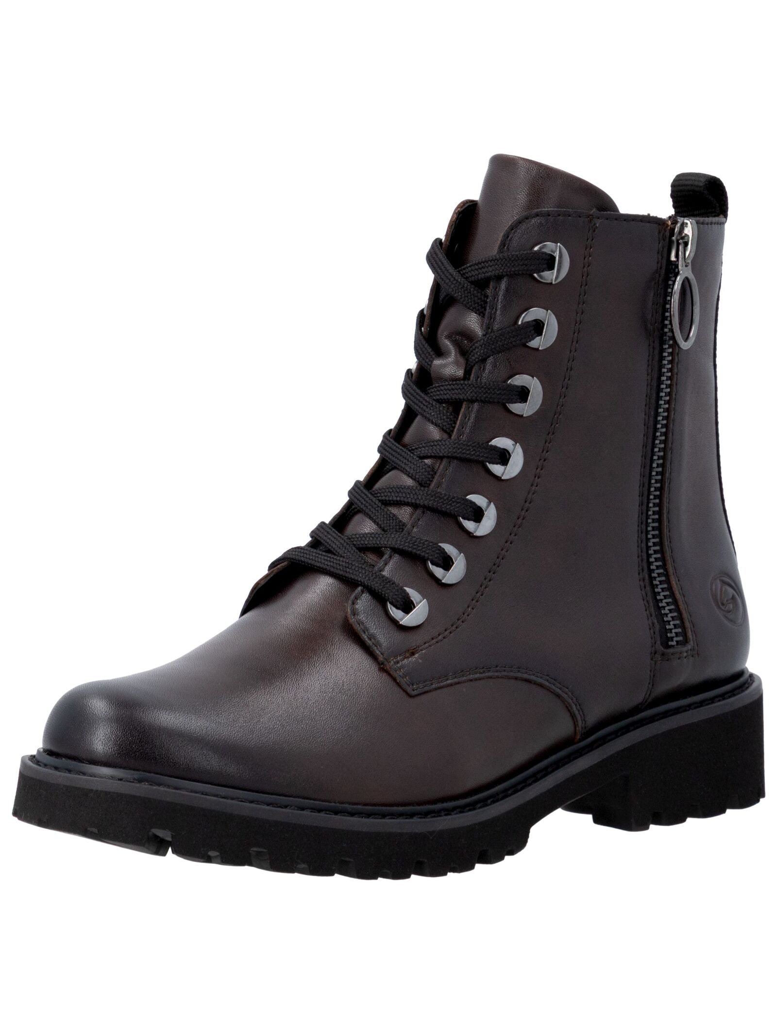REMONTE Damen Schnürstiefelette "Remonte Stiefelette Glattleder", Gr. 42, braun, Glattleder, Schuhe