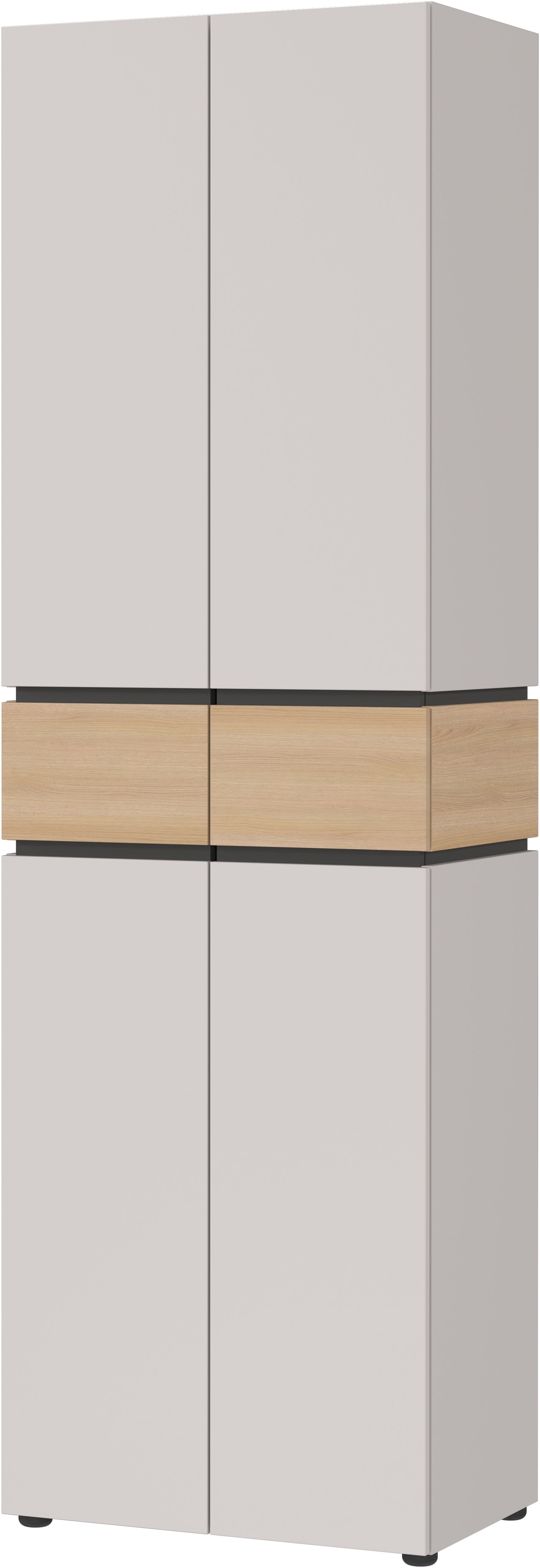 GERMANIA Garderobenschrank "Arluno" 1 Stk. tlg. Breite 60cm, ausziehbare Kleiderstange, Push-to-open, Made in Germany