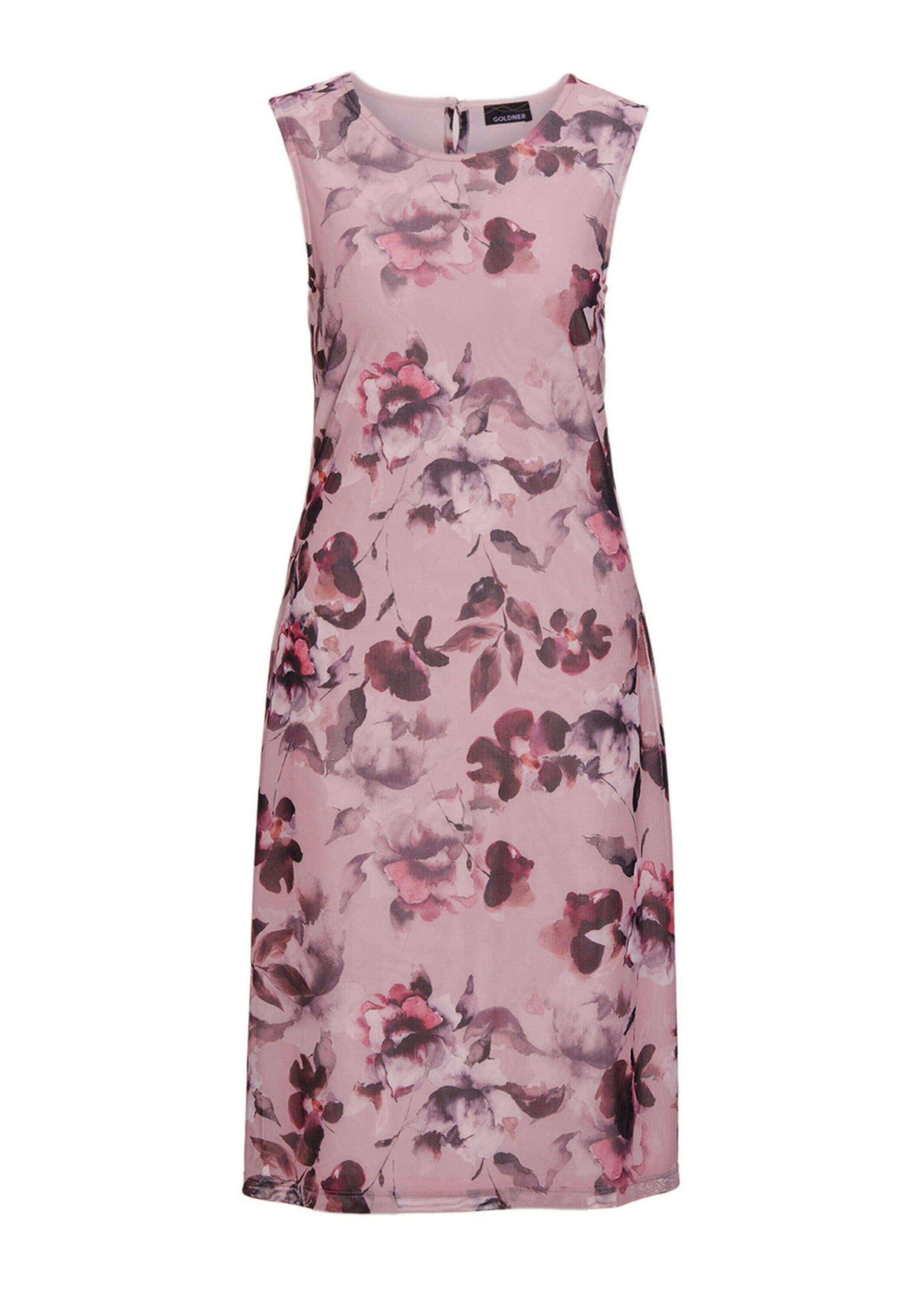 GOLDNER Abendkleid "Kurzgröße Elegantes Kleid aus weichem Mesh" günstig online kaufen