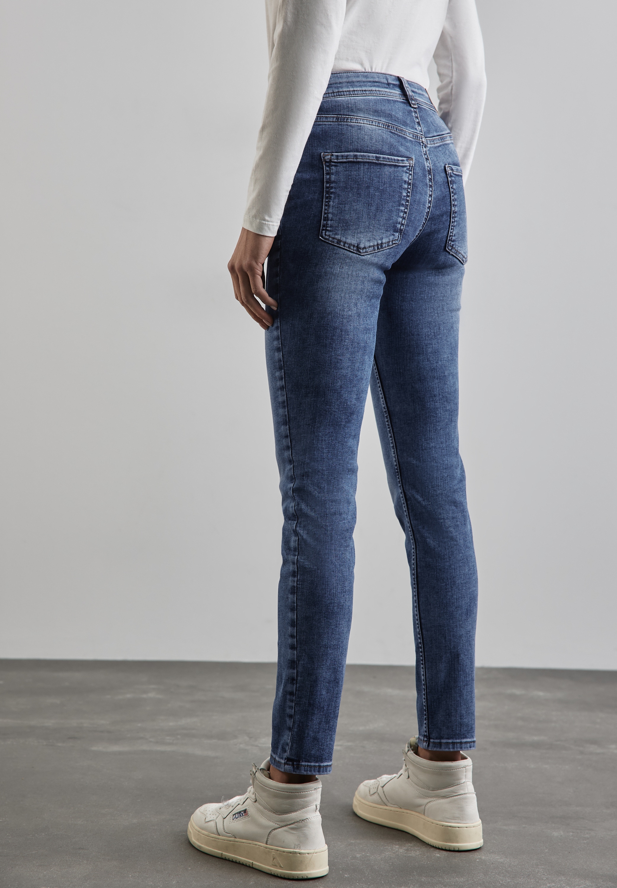 STREET ONE Slim-fit-Jeans, aus Baumwolle mit Stretchanteil günstig online kaufen