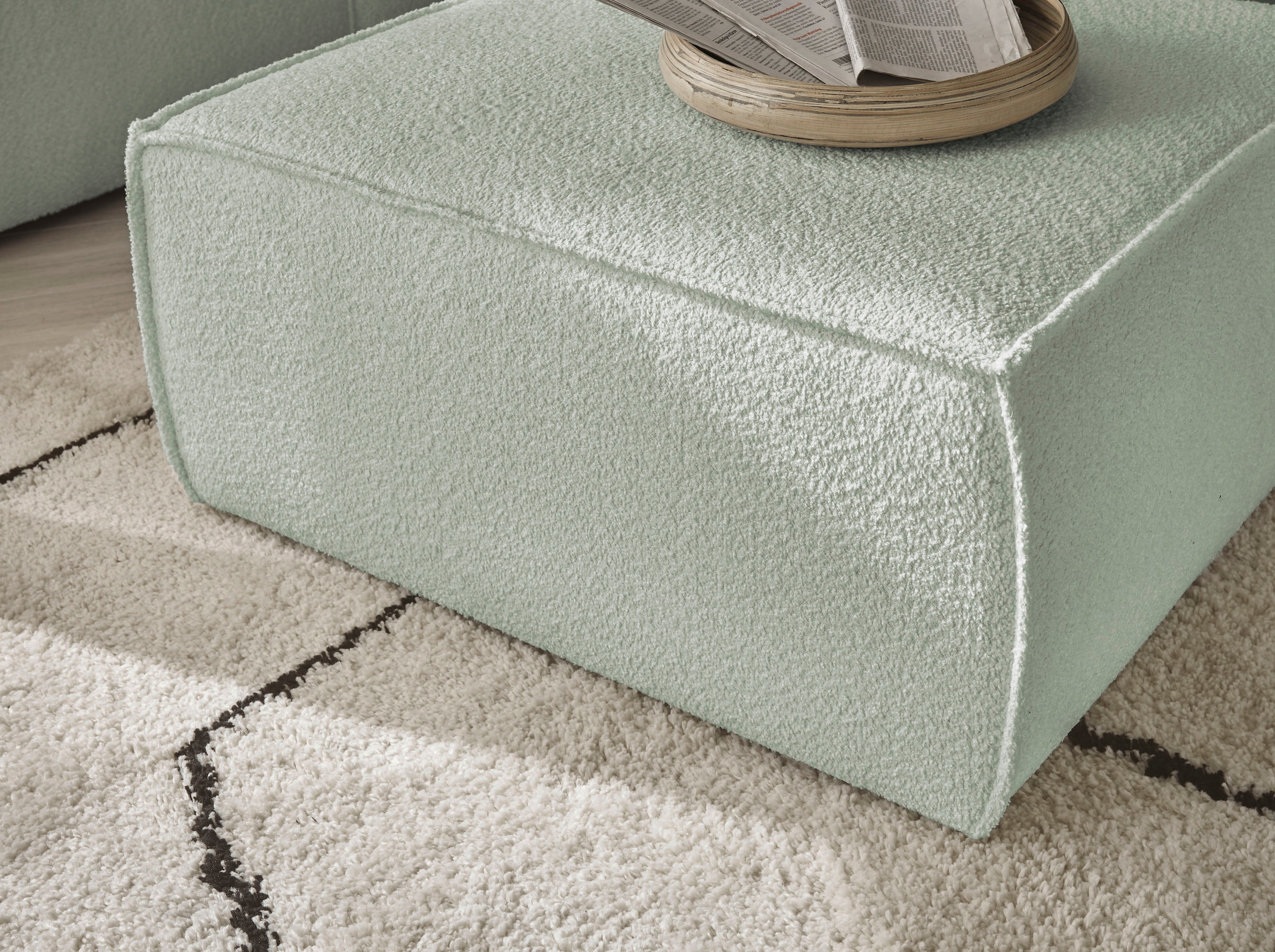 andas Loveseat »Finnley«, (2 St.), Loveseat und Hocker im Set, passend zur Polster-Serie Finnley
