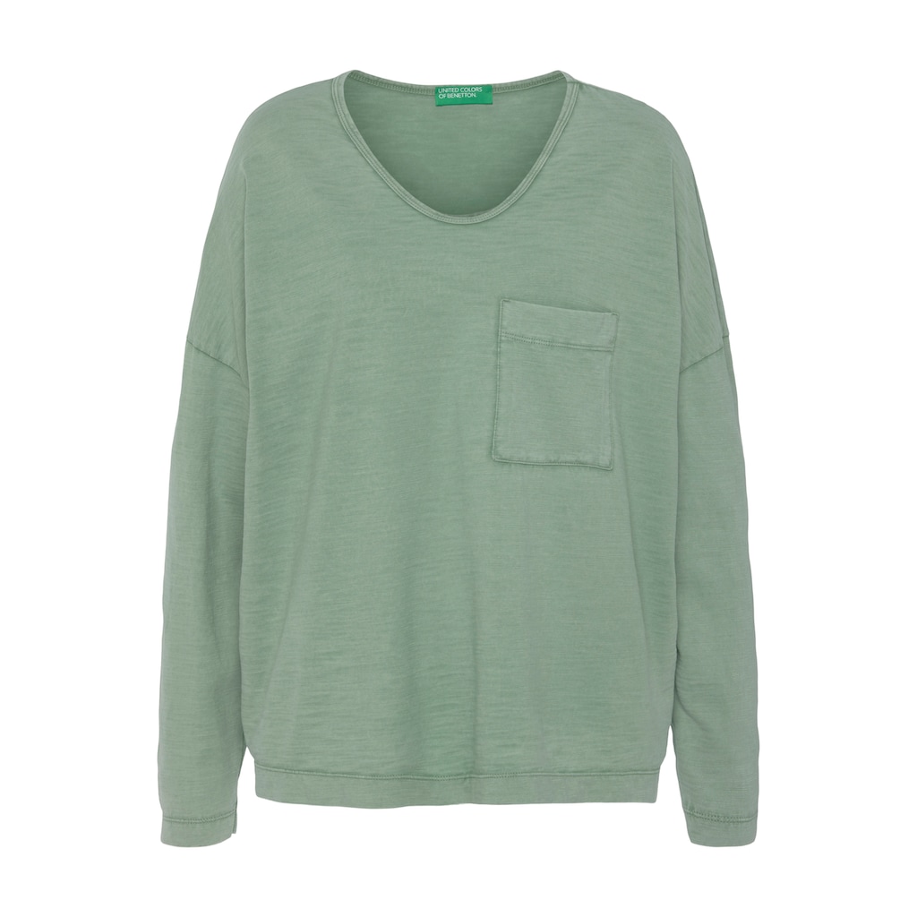 United Colors of Benetton Sweater »SWEATER L/S« mit aufgesetzter Brusttasche