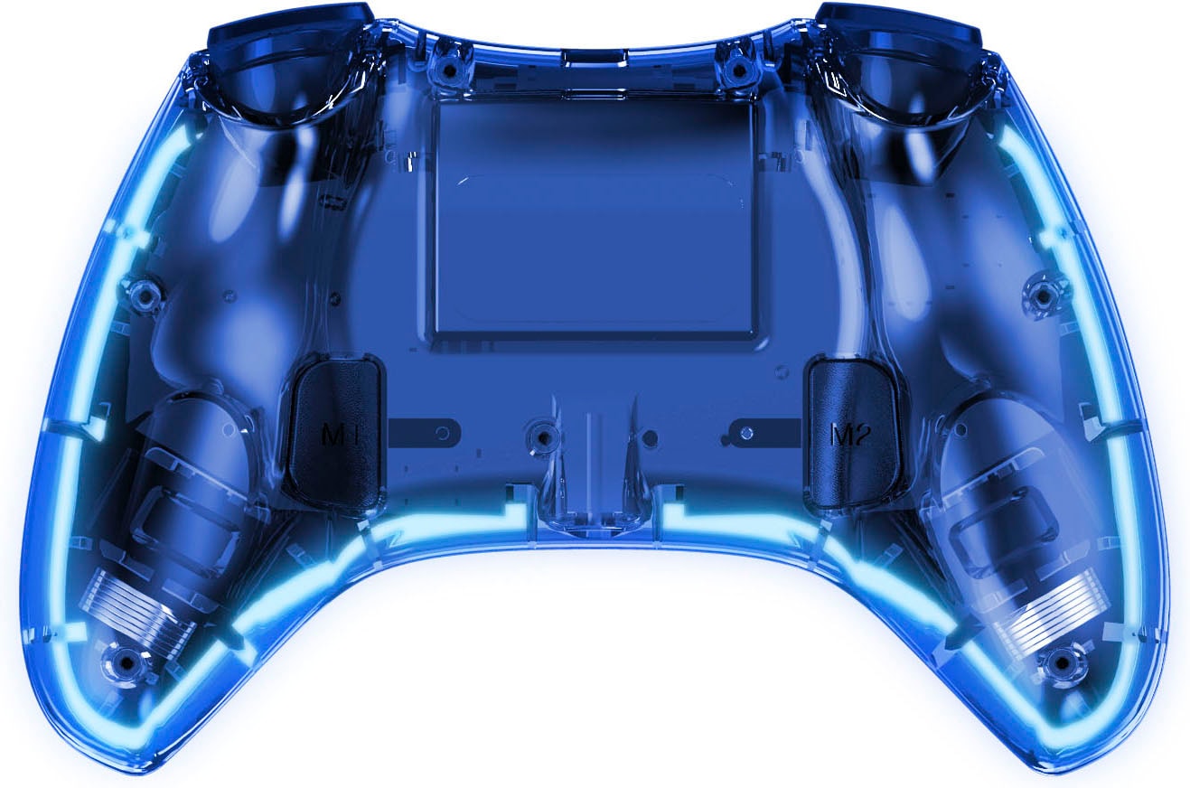 Ready2gaming Controller »PS4 Pro Pad Beleuchtung« blauer X Edition | mit transparent LED BAUR Led