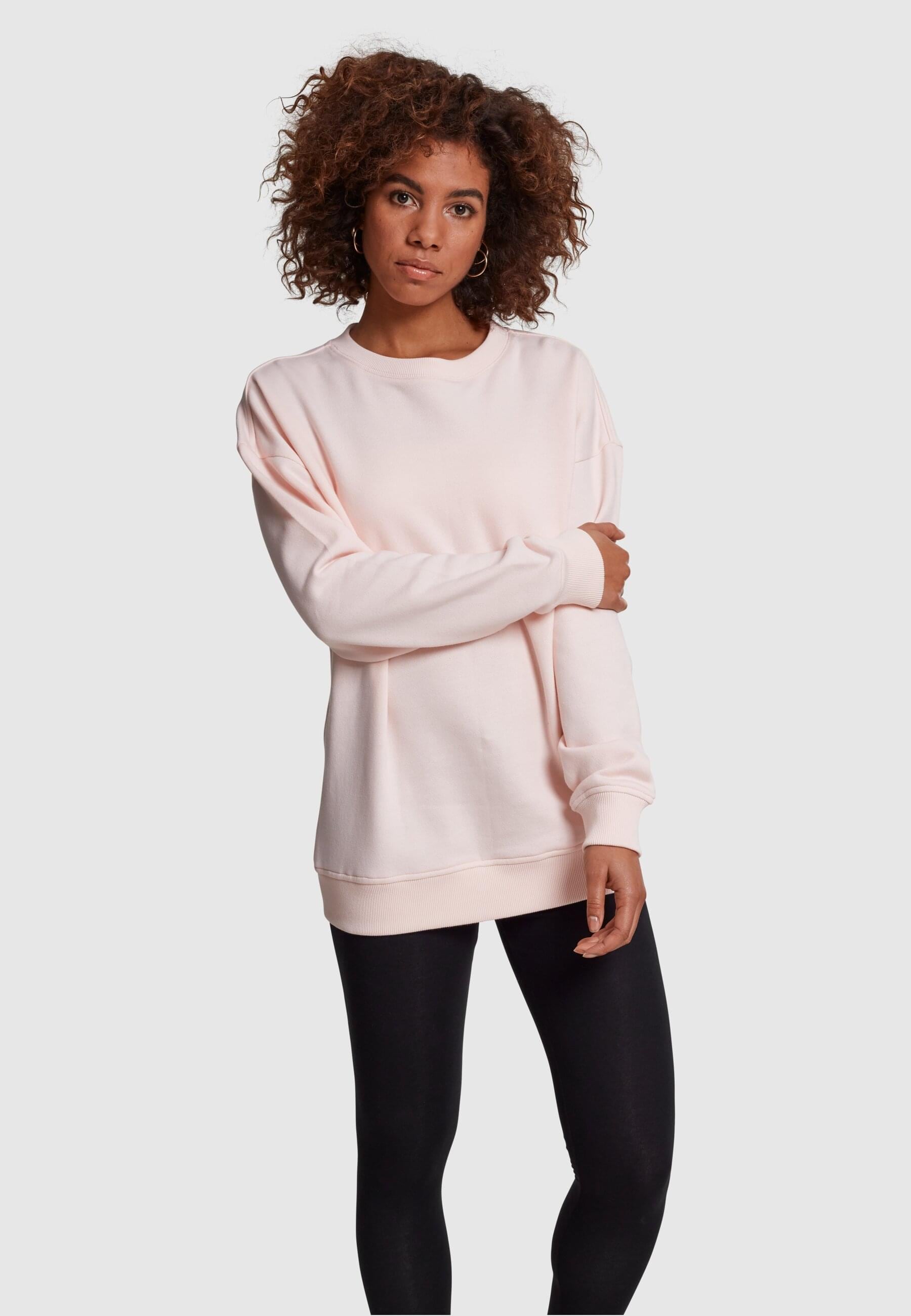 URBAN CLASSICS Sweatshirt »Urban Classics Damen Ladies Oversize Crewneck«, (1 tlg.)