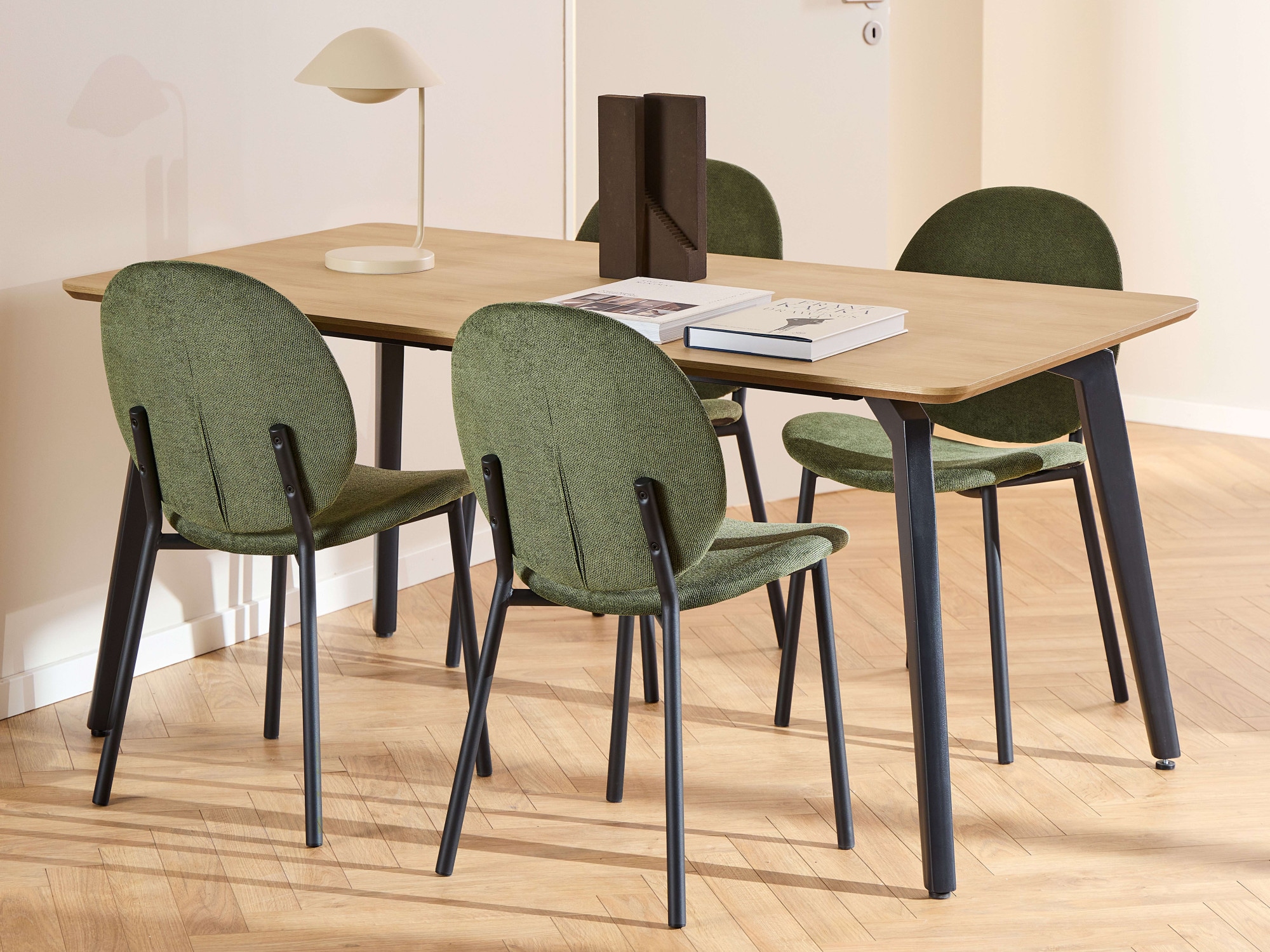 ACTONA GROUP Esszimmer-Set "Essgruppe, Speisetisch mit Wohnzimmerstühlen", günstig online kaufen