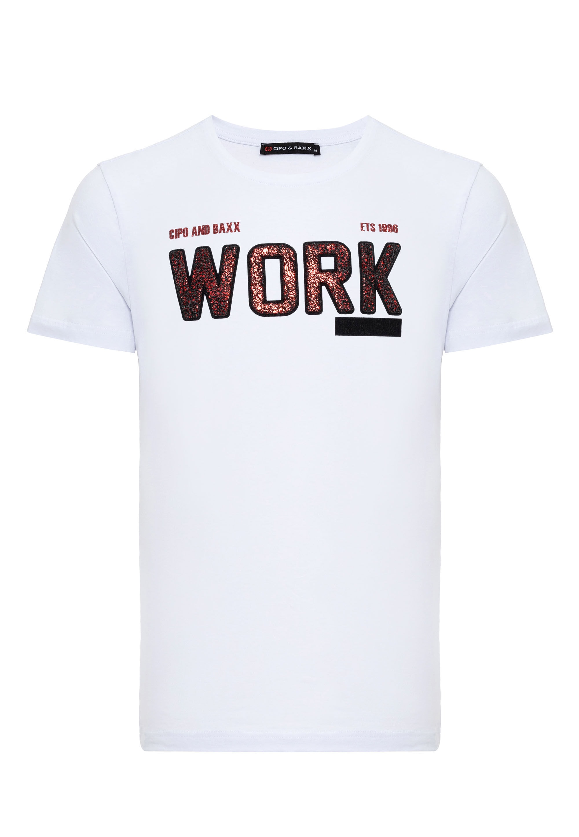 Cipo & Baxx T-Shirt »T-Shirt«, mit Rundhals-Ausschnitt
