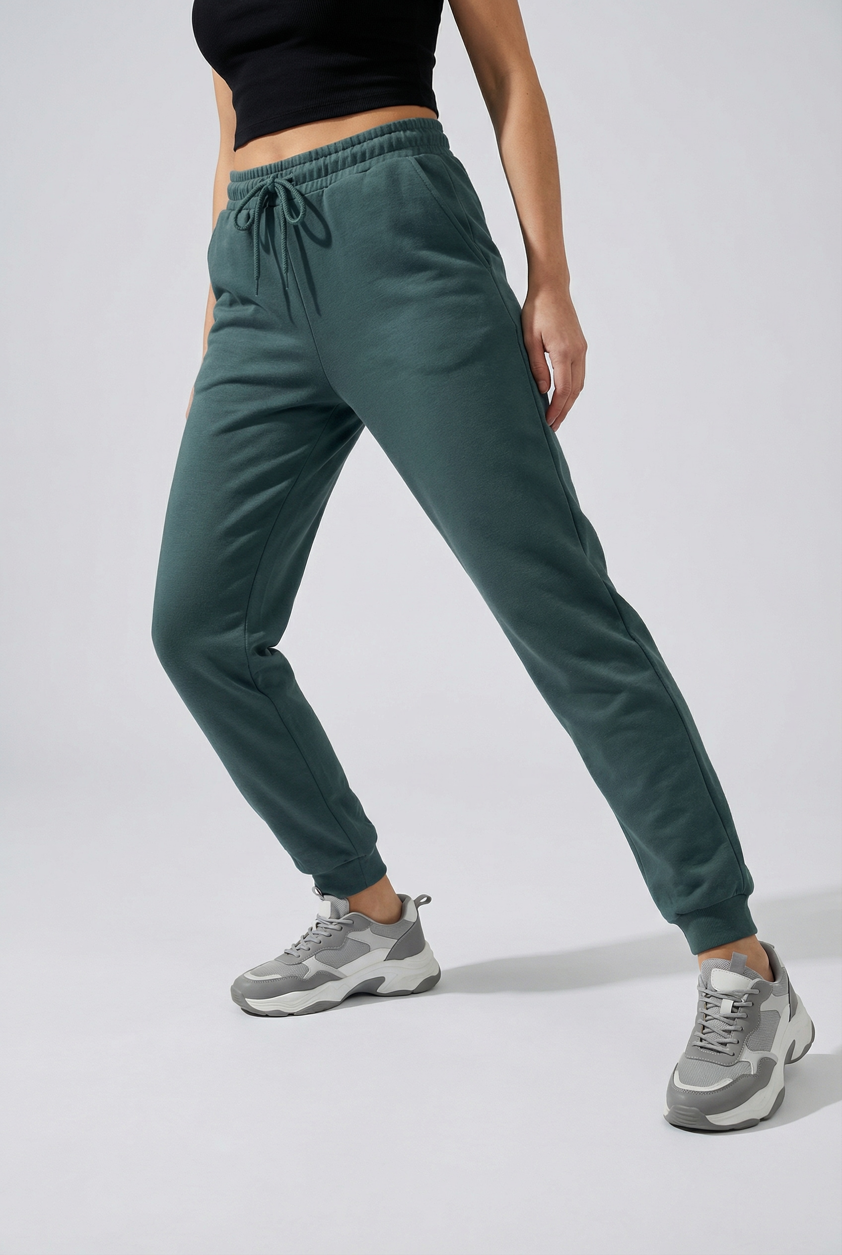 Sweathose ONLY PLAY "ONPLOUNGE HW SWEAT PNT - NOOS", Damen, Gr. XL, N-Gr, mediterranea, Sweatware, Obermaterial: 80% Polyester, 15% Viskose, 5% Elasthan, unifarben, regular fit knöchellang, Hosen Sweathose, mit Kordelzug