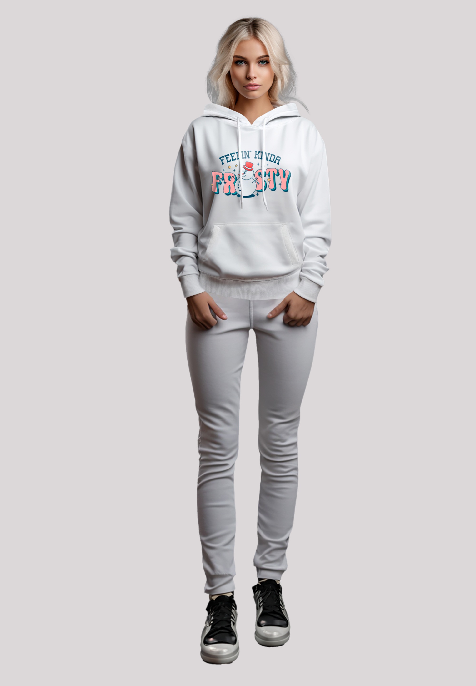 F4NT4STIC Kapuzenpullover »Feelin Kinda Frosty Snowman«, Premium Qualität