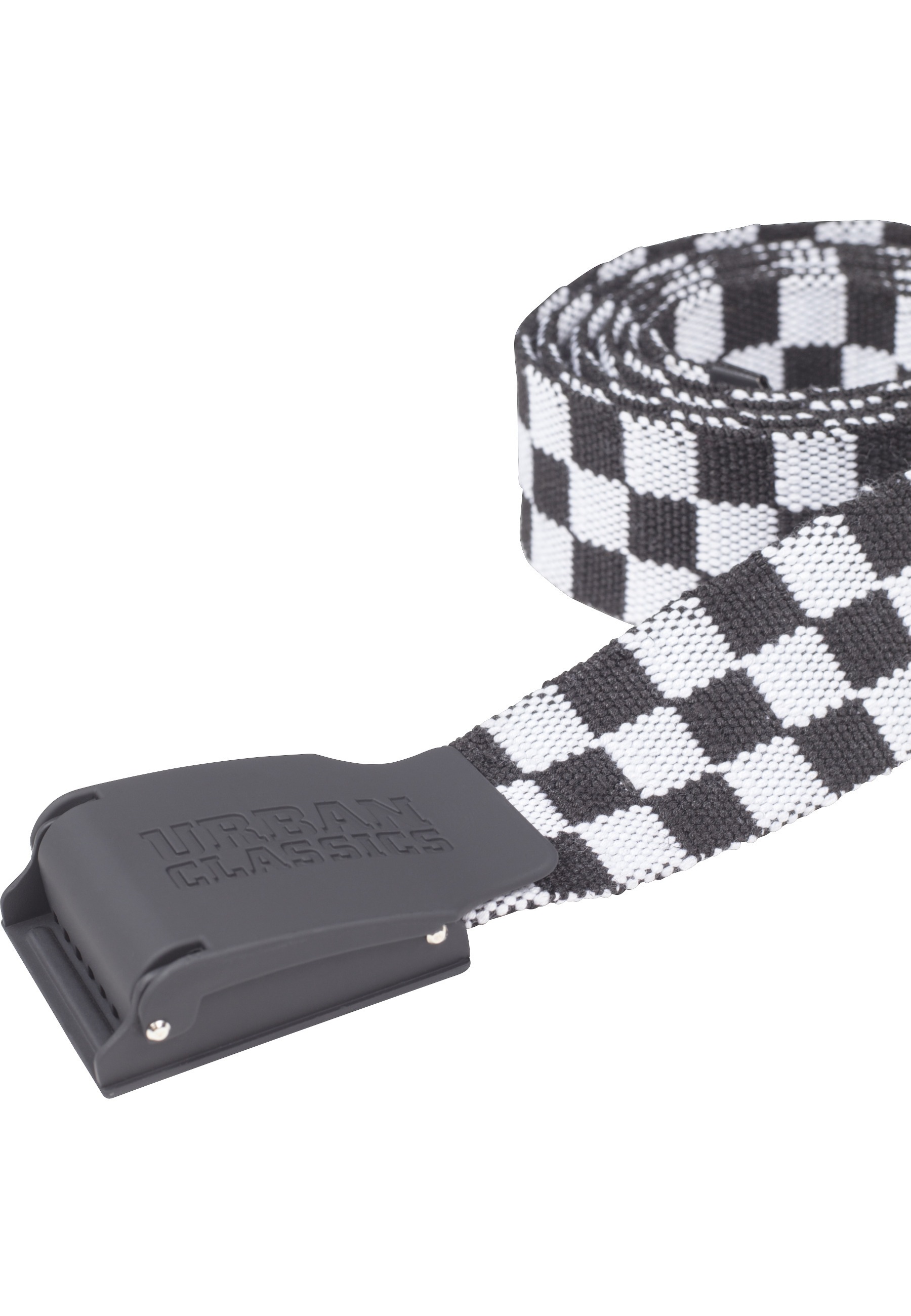 URBAN CLASSICS Hüftgürtel »Urban Classics Unisex UC Canvas Belt Checkerboard 150cm«