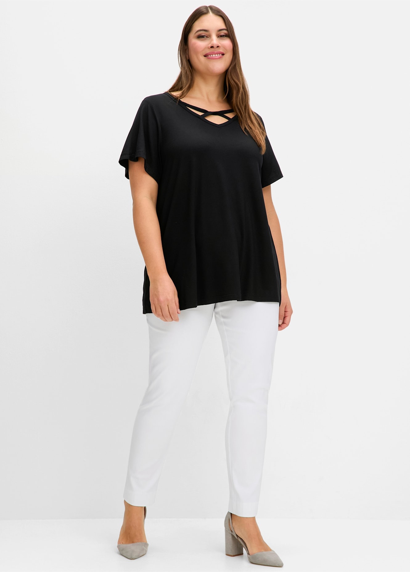 Sheego T-Shirt "T-Shirt", (1 tlg.) günstig online kaufen
