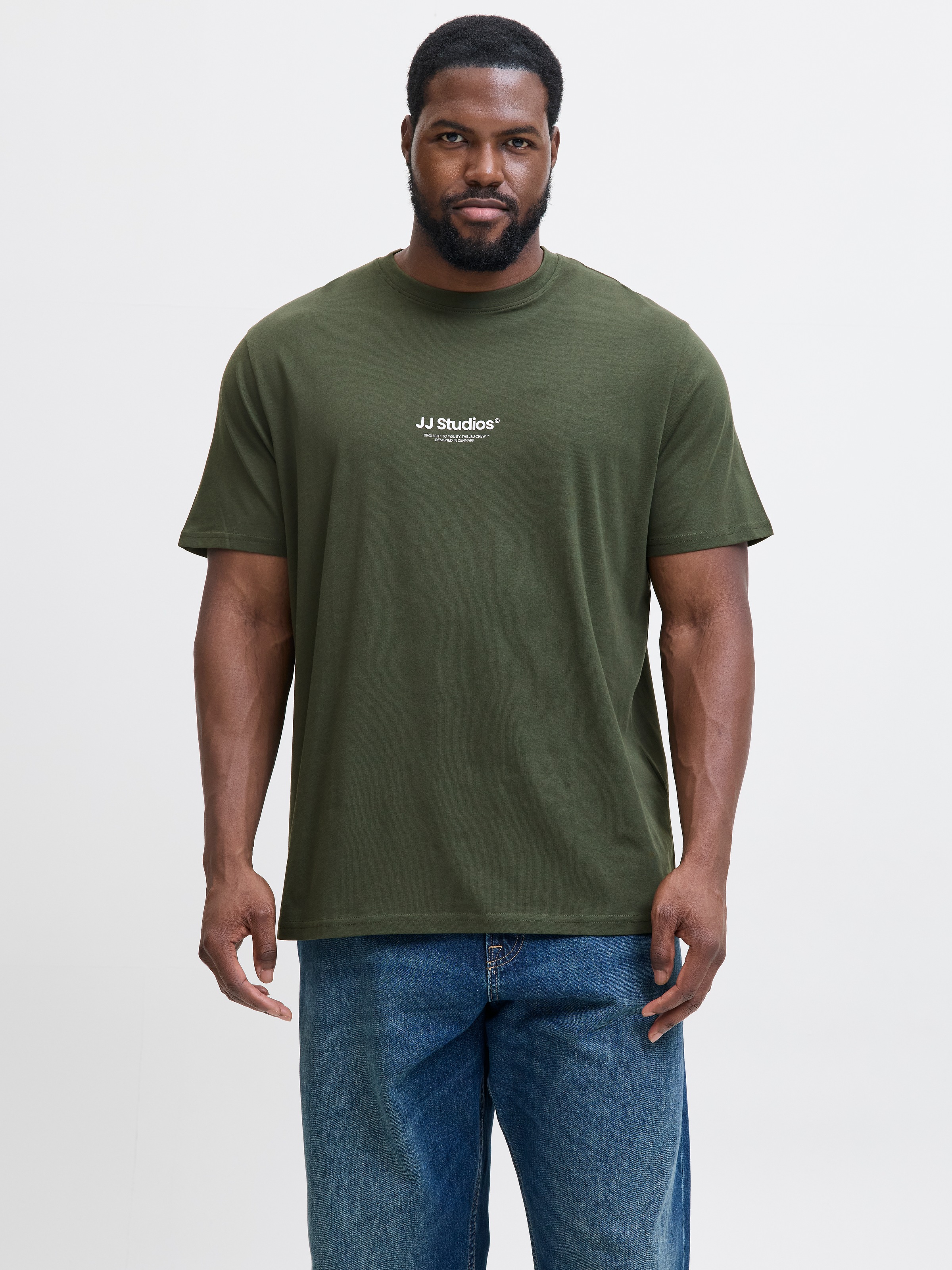 Jack & Jones PlusSize T-Shirt "JJESOHO TEE SS CREW NECK NOOS PLS", mit Logo günstig online kaufen