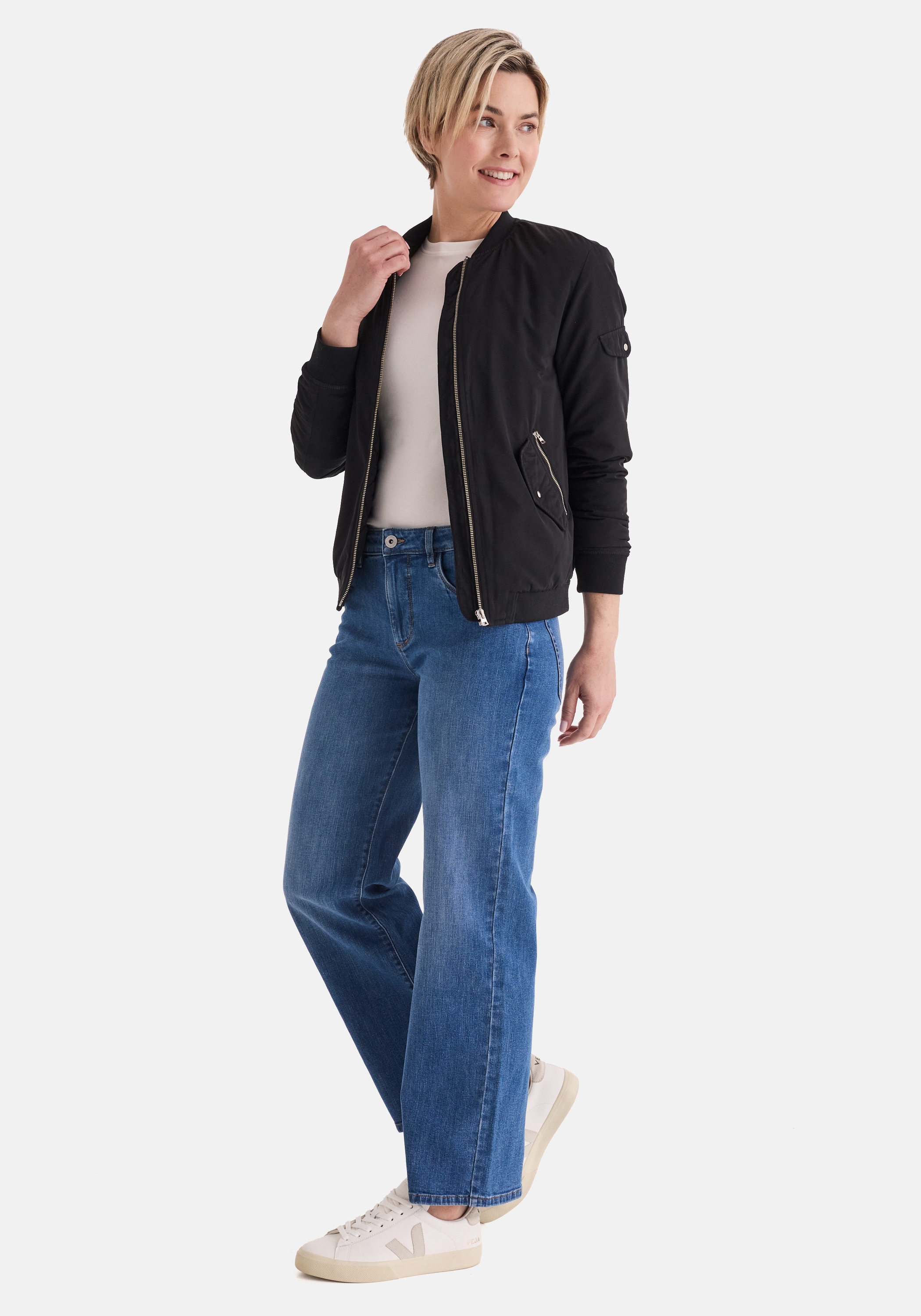 STOOKER WOMEN 5-Pocket-Jeans »MARY Denim 5-Pocket Hose« Wide Leg Fit Casual Clean Wash Stretch für Damen
