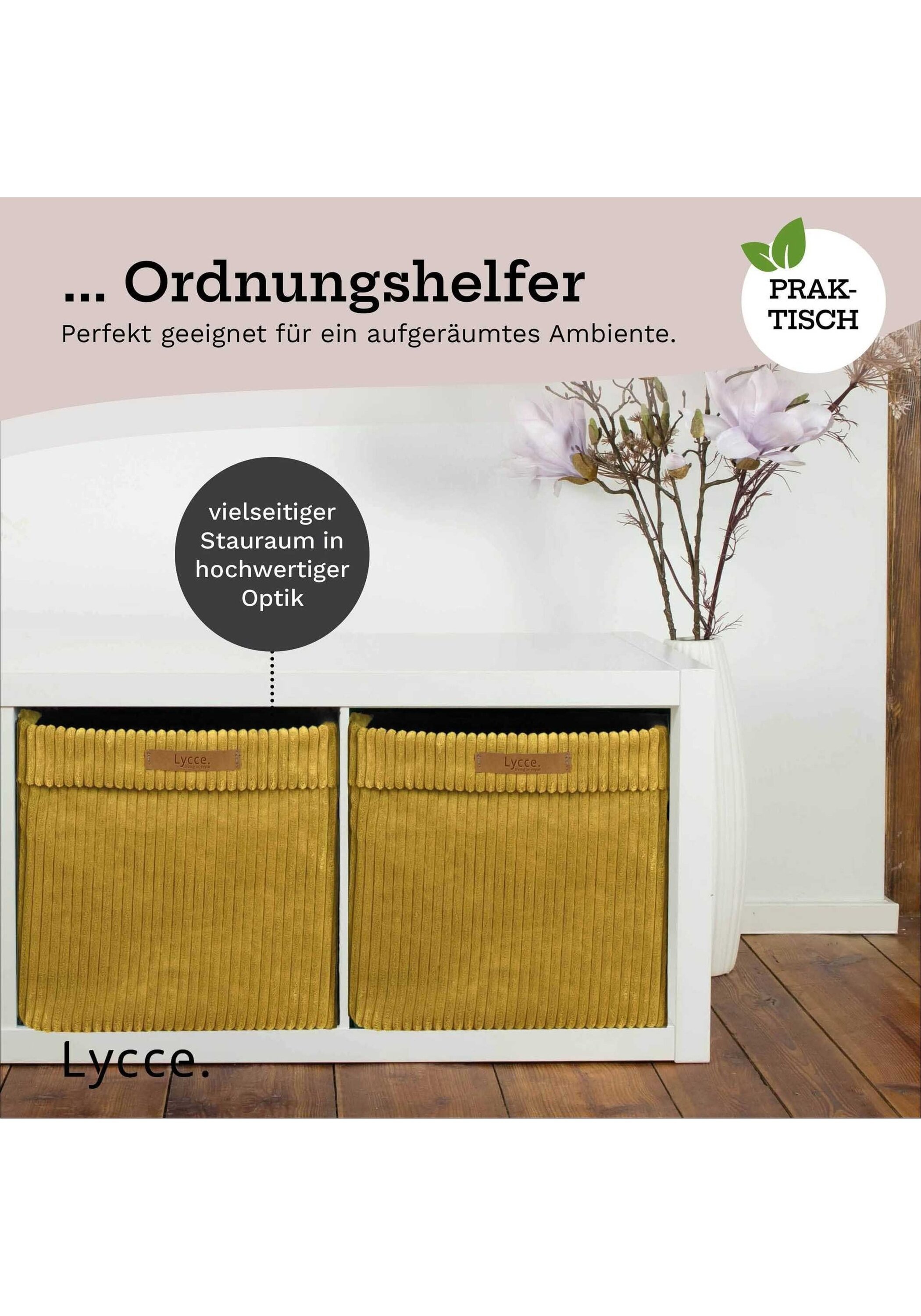 Lycce Aufbewahrungsbox »Aufbewahrungskorb Faltbare Aufbewahrungsbox Cord 4P 4er Pack«