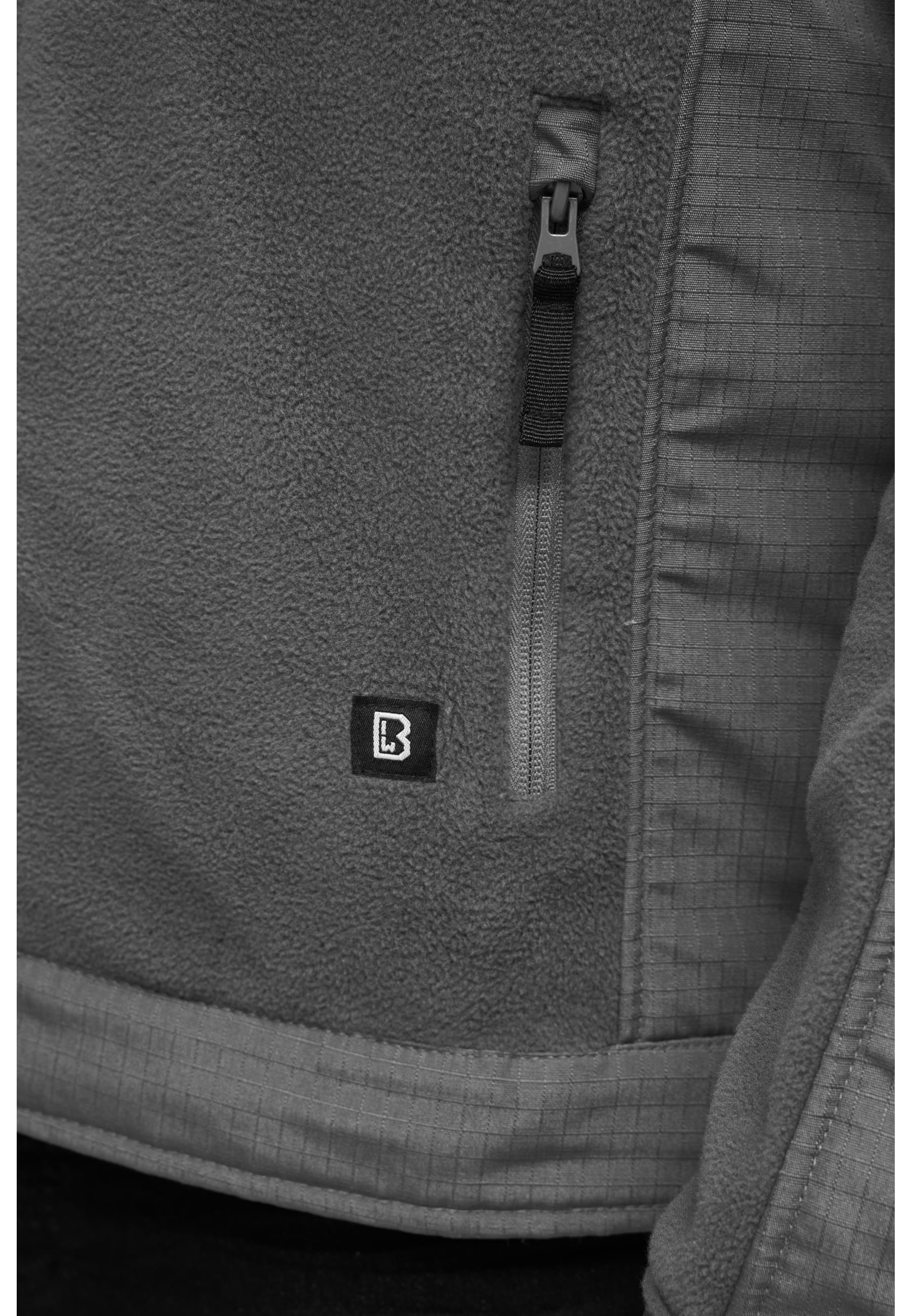 Brandit Allwetterjacke »Brandit Herren Fleecejacket Ripstop«, (1 St.), ohne Kapuze